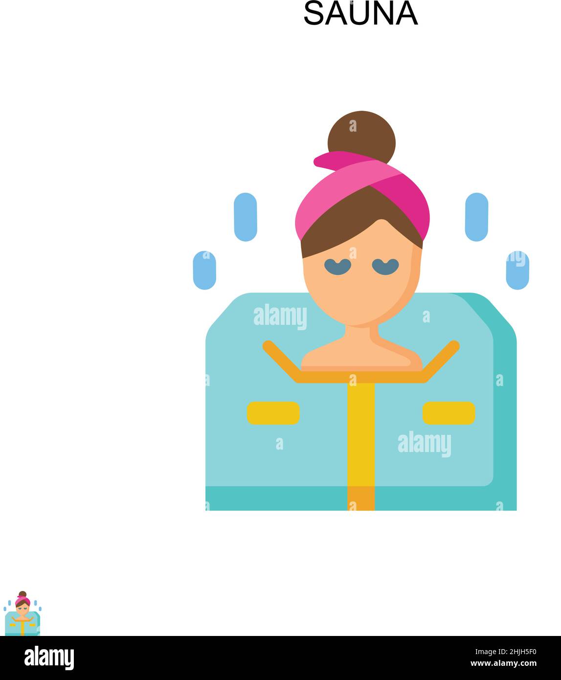 Sauna symbol illustration hi-res stock photography and images - Alamy