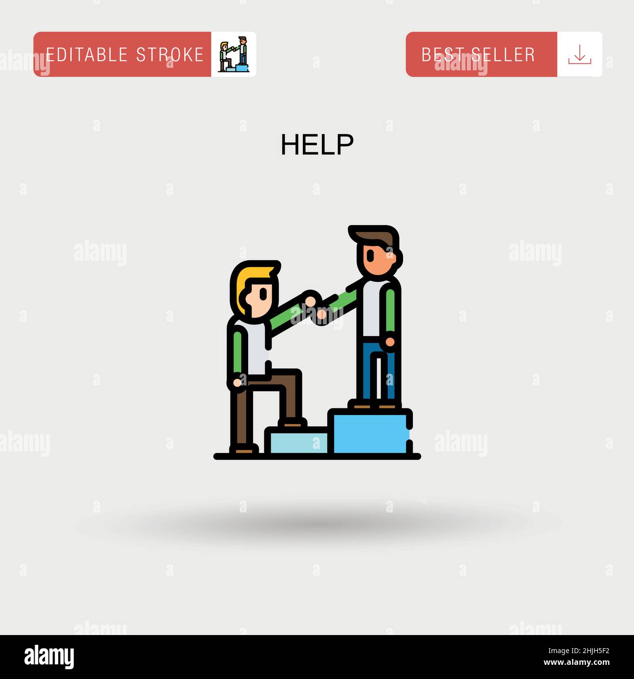 Help Simple vector icon Stock Vector Image & Art - Alamy