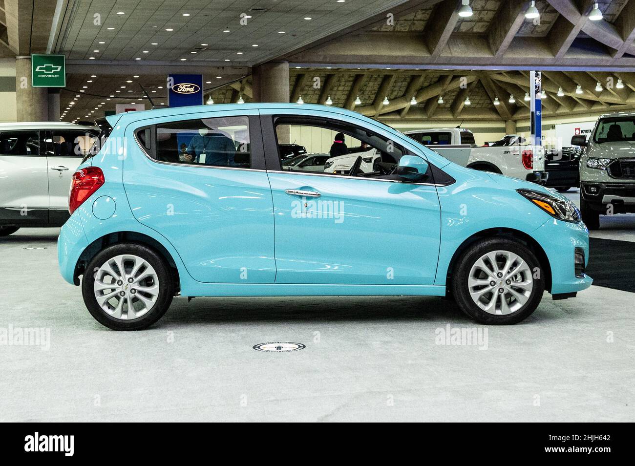 Baltimore, United States. 28th Jan, 2022. January 28, 2022 - Baltimore, MD, United States: A 2021 Chevrolet Spark 2LT at the Maryland Auto Show. (Photo by Michael Brochstein/Sipa USA) Credit: Sipa USA/Alamy Live News Stock Photo