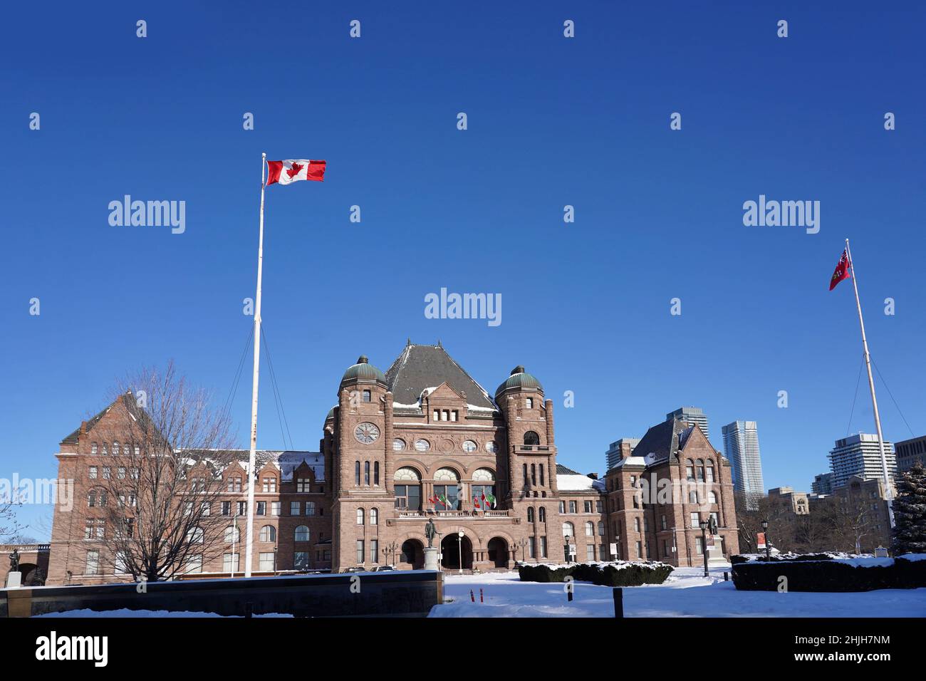 Parliament Building of the Province of Ontario in Toronto Stock Photo