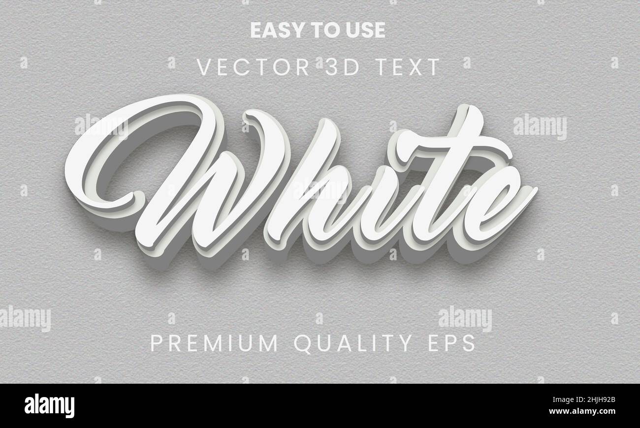 Gold editable 3d text effect template Stock Vector