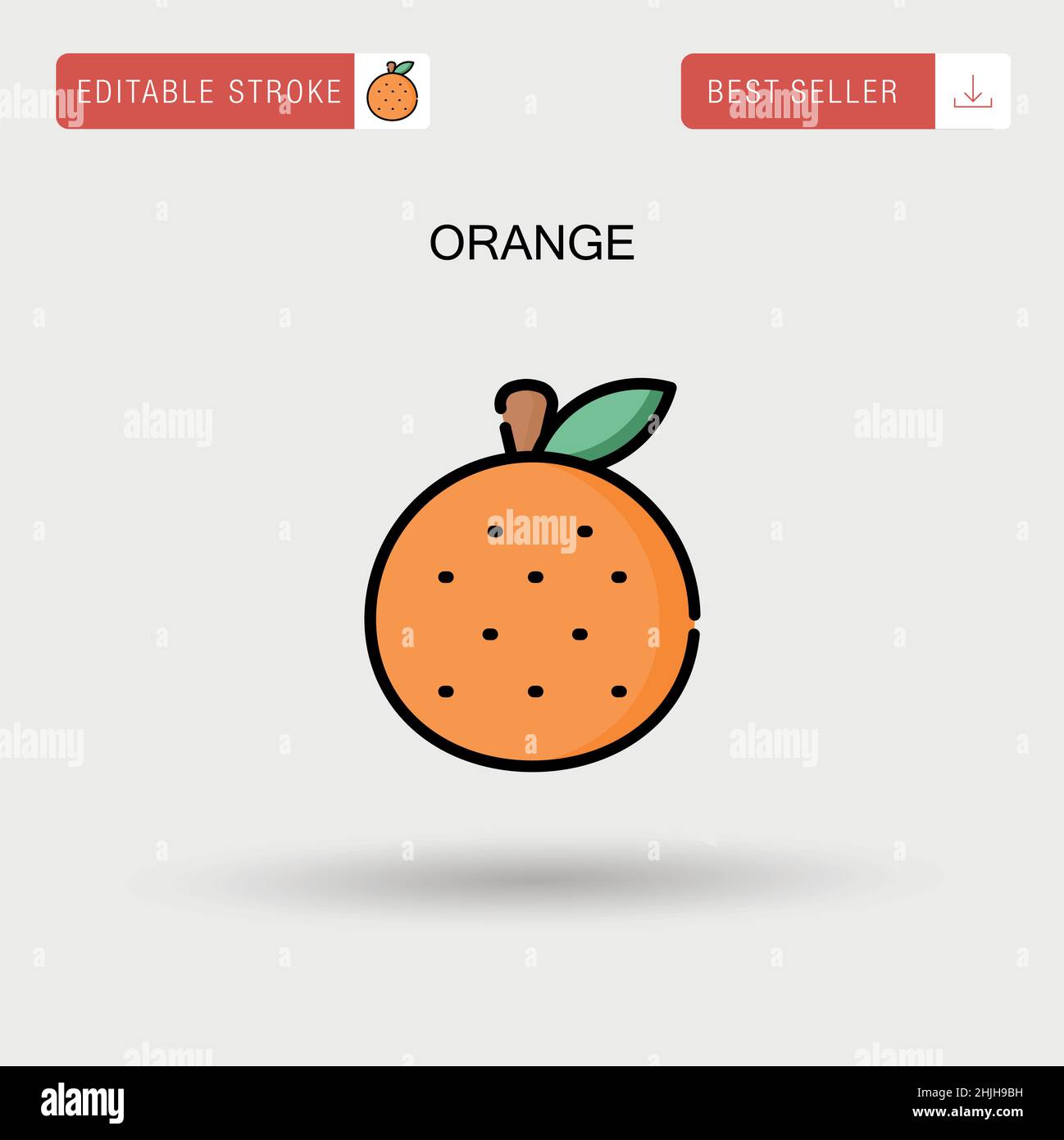 Orange macro view Stock Vector Images - Alamy