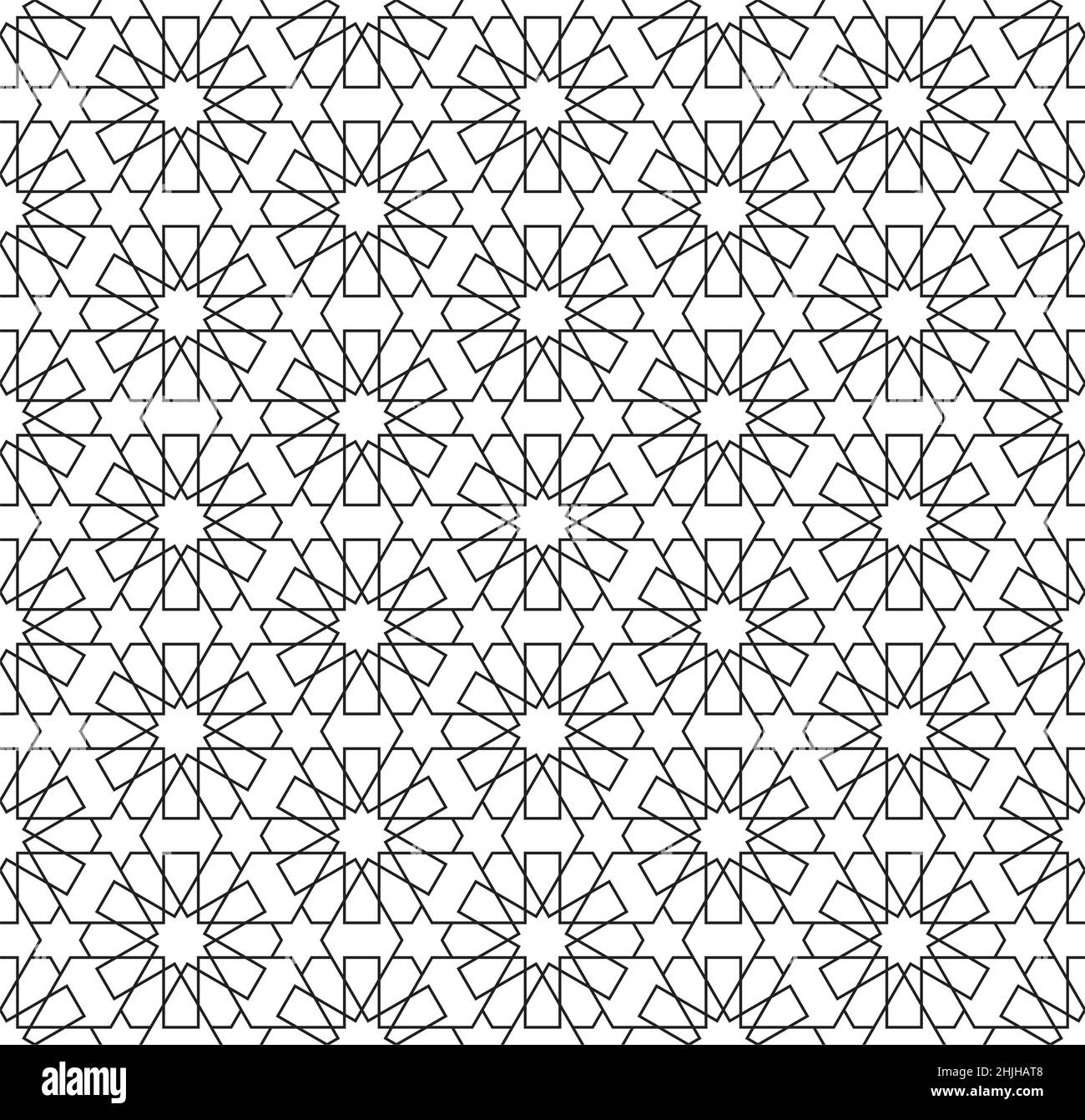 Islamic Geometric Patterns On Fabric