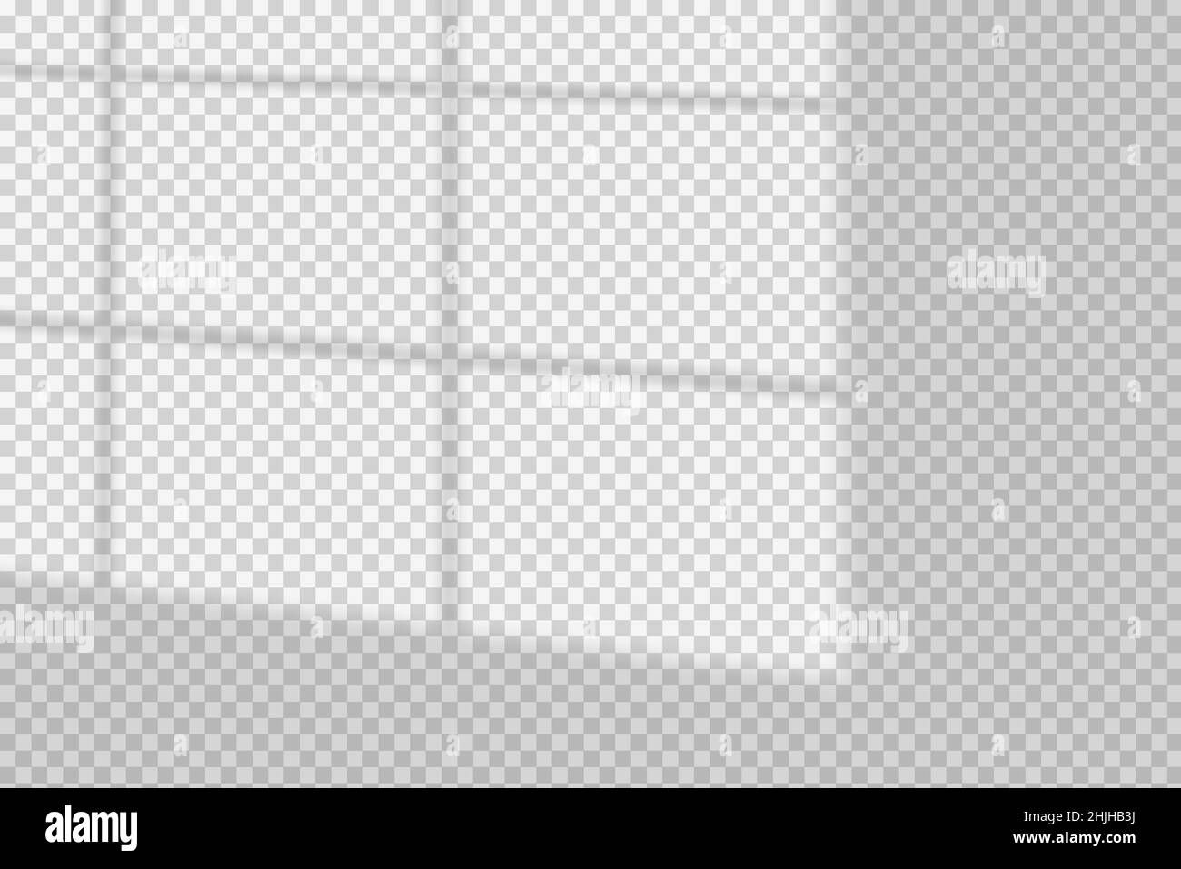 Window shadow vector overlay on transparent background. Natural scene ...