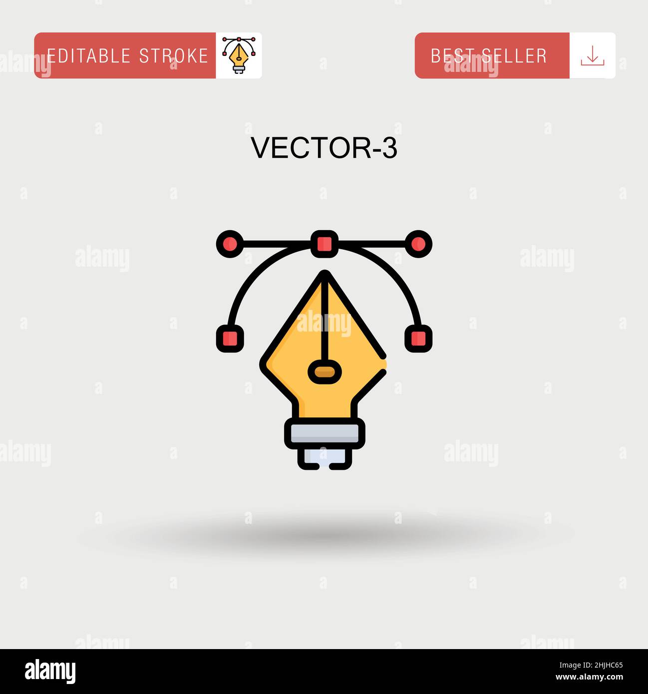 Vector-3 Simple vector icon Stock Vector Image & Art - Alamy