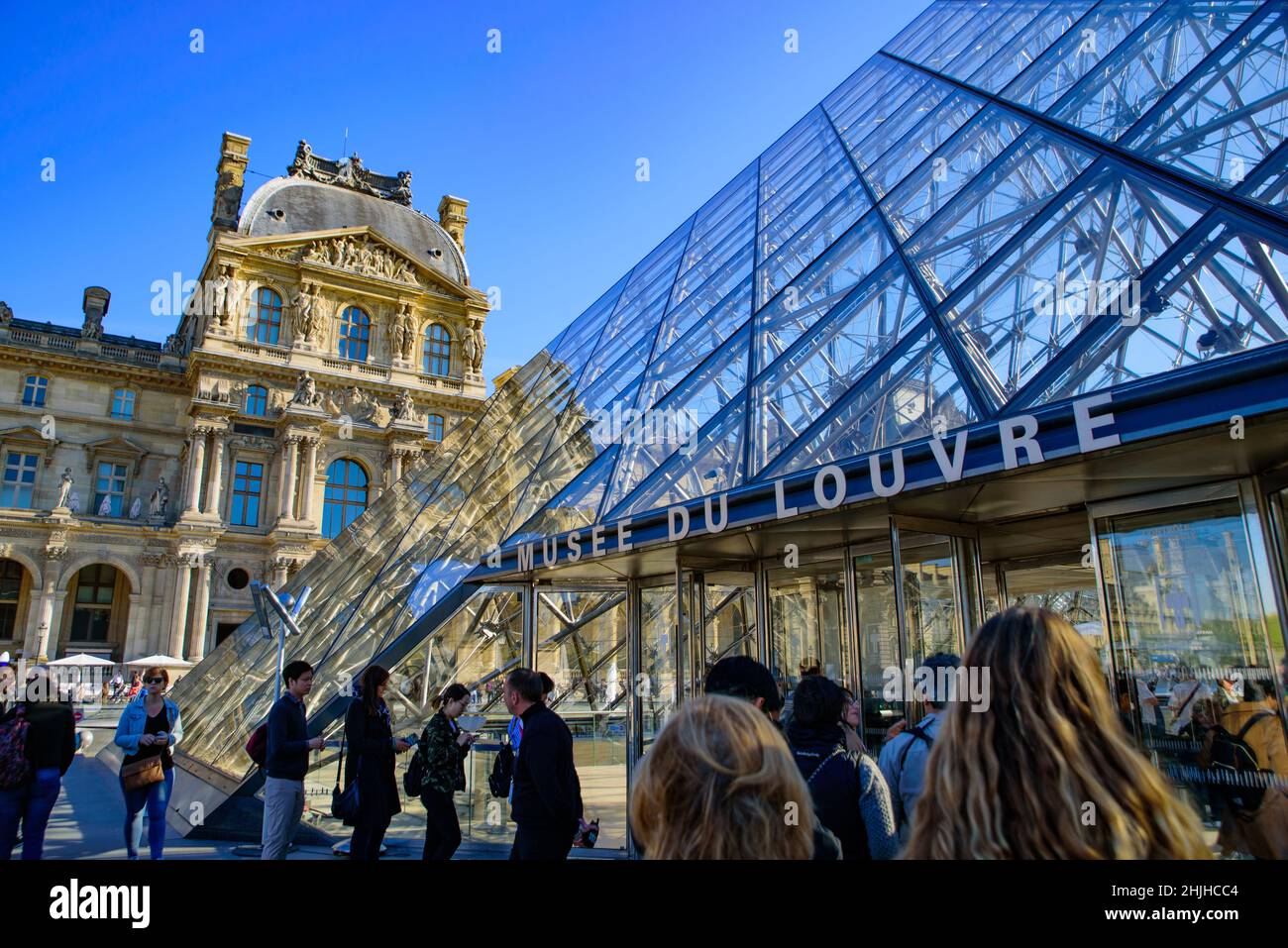 Entrance of Louvre Museum in Paris, France Stock Photo Alamy