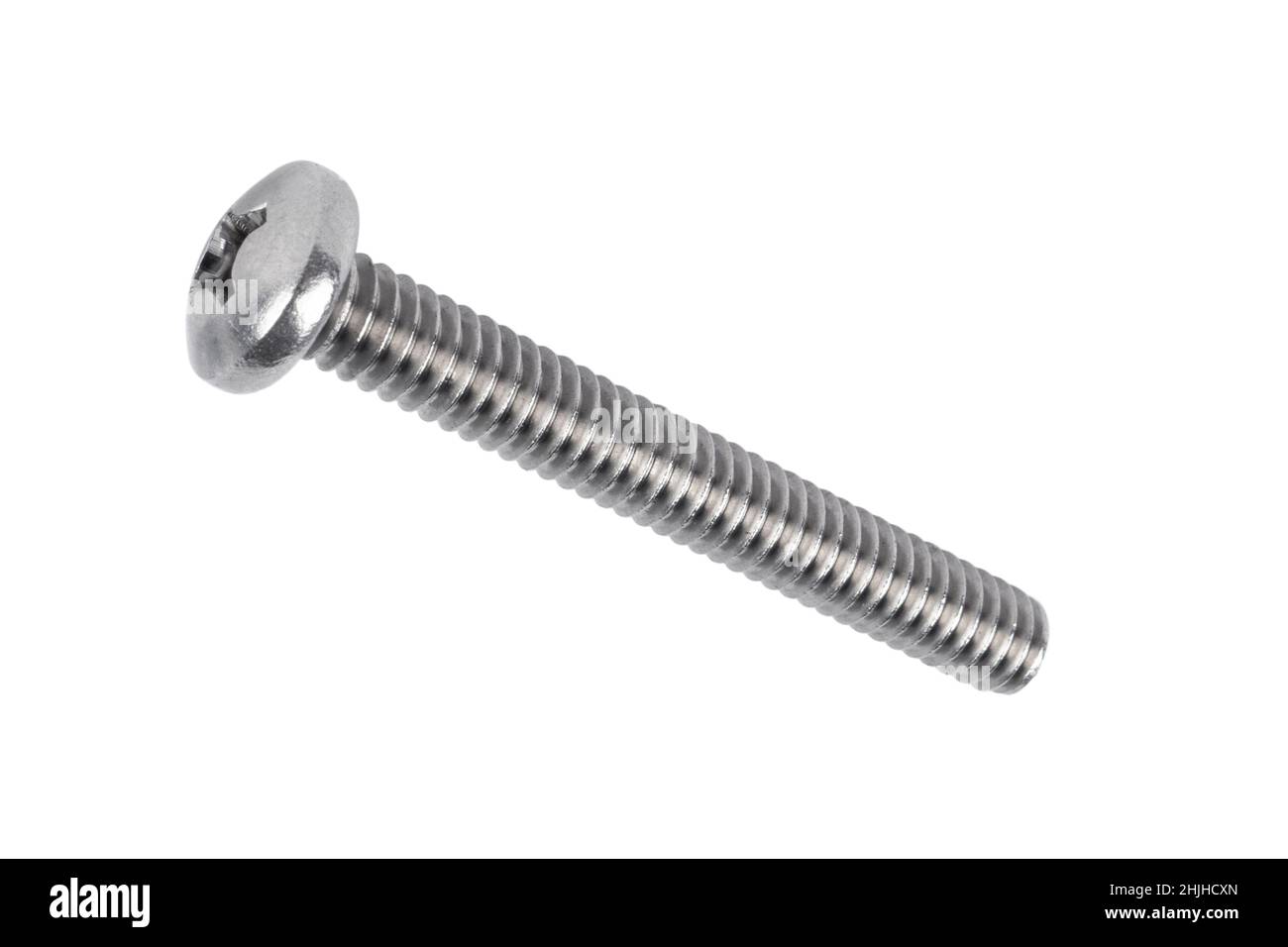 Selftapping screw isolated on white background with clipping path
