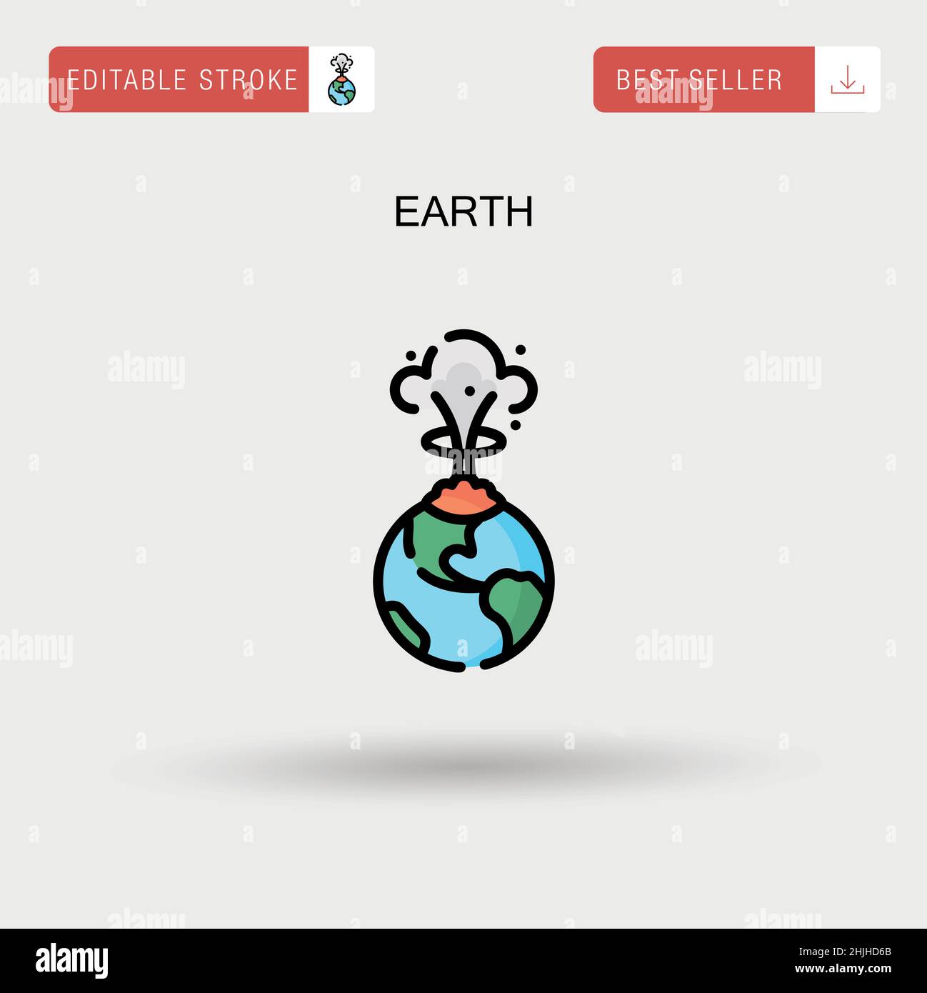 Earth Simple vector icon Stock Vector Image & Art - Alamy