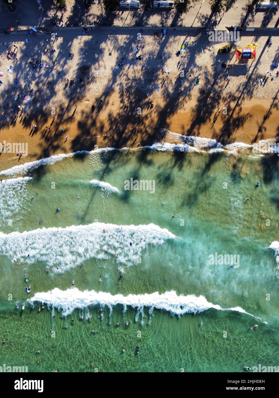 Aerial view of the seashore on a sunny day Stock Photo - Alamy