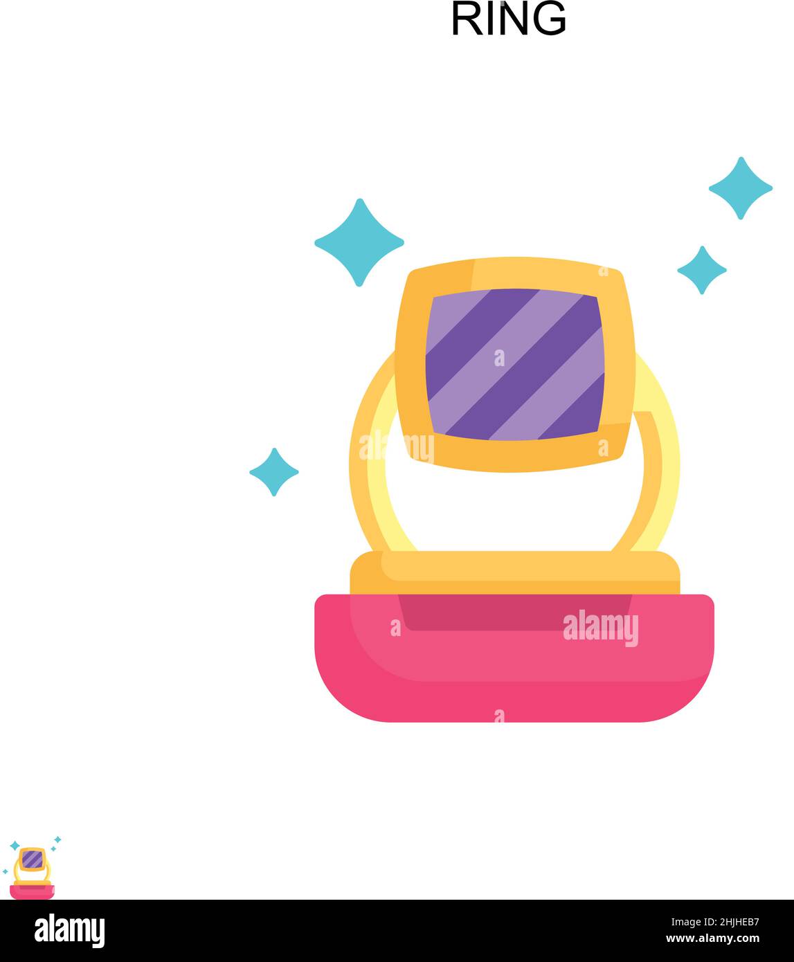 Ring Simple vector icon. Illustration symbol design template for web ...