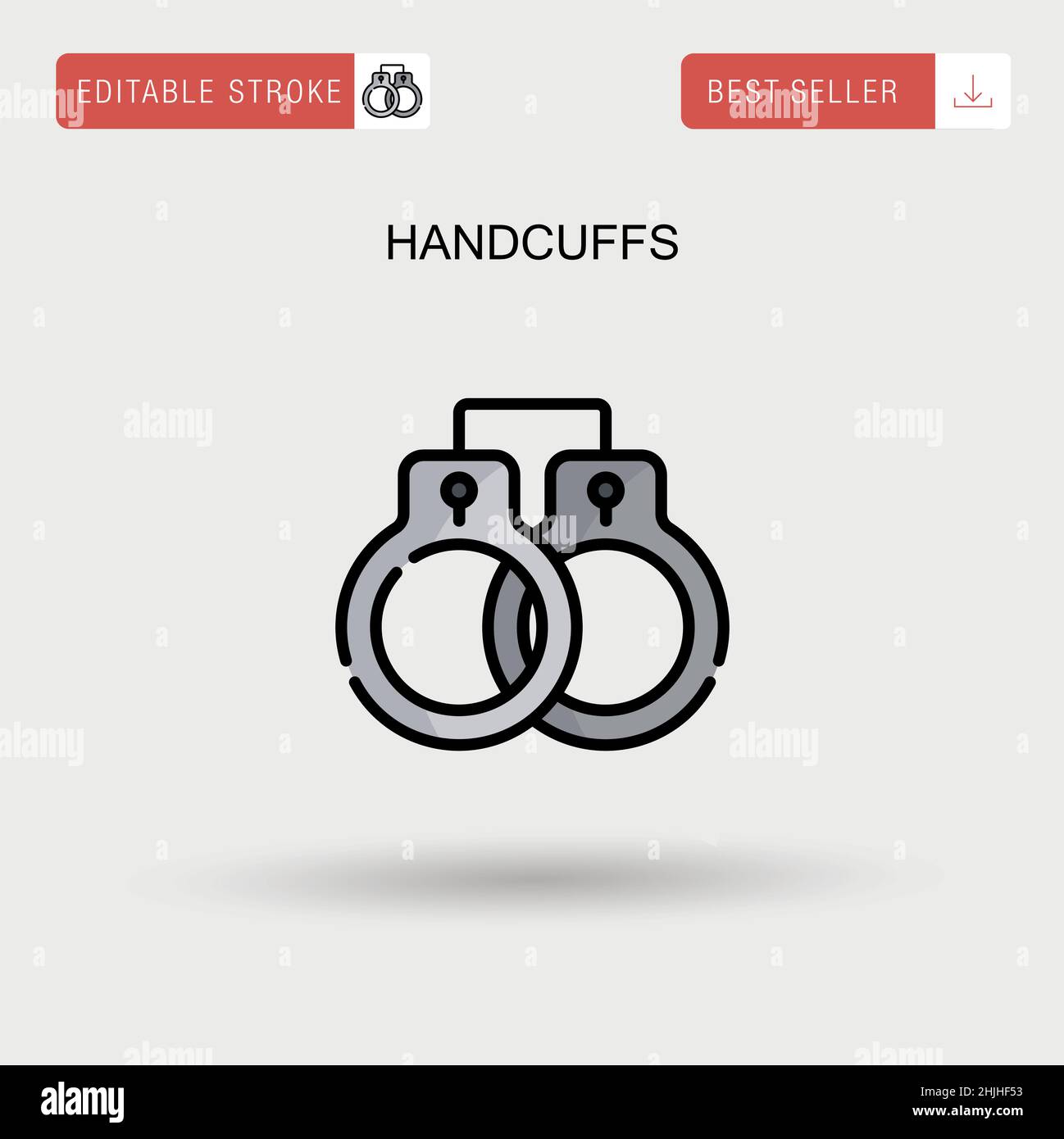 Man cuffs prison Stock Vector Images - Alamy
