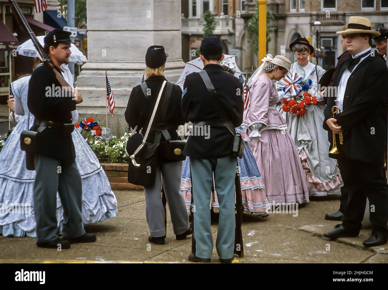 Civil War reenactment on Memorial Day 1995, Doylestown, Pennsylvania