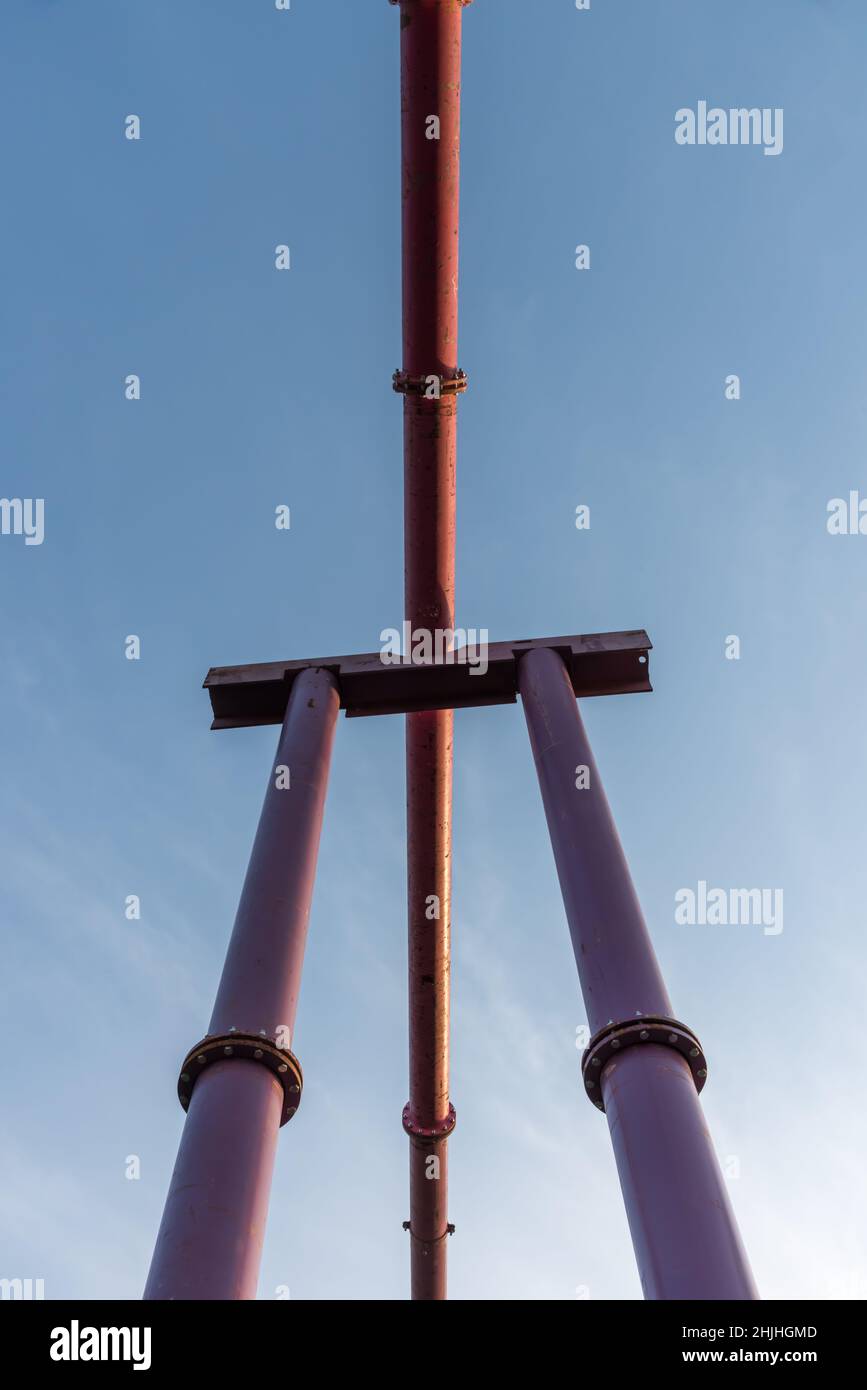Pink water drainage pipes hi-res stock photography and images - Alamy