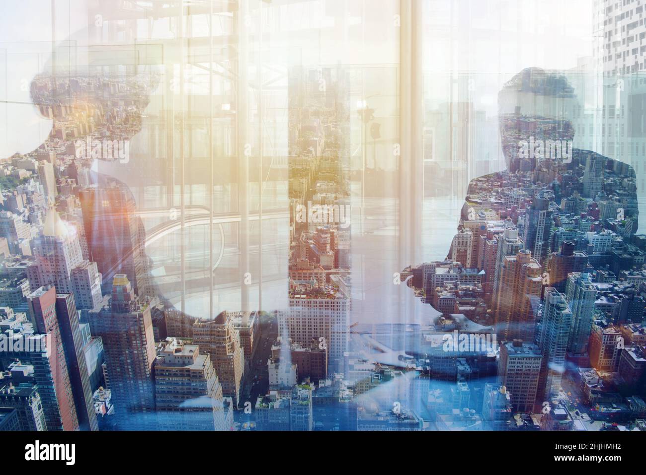 Group of business people work together in office Stock Photo - Alamy