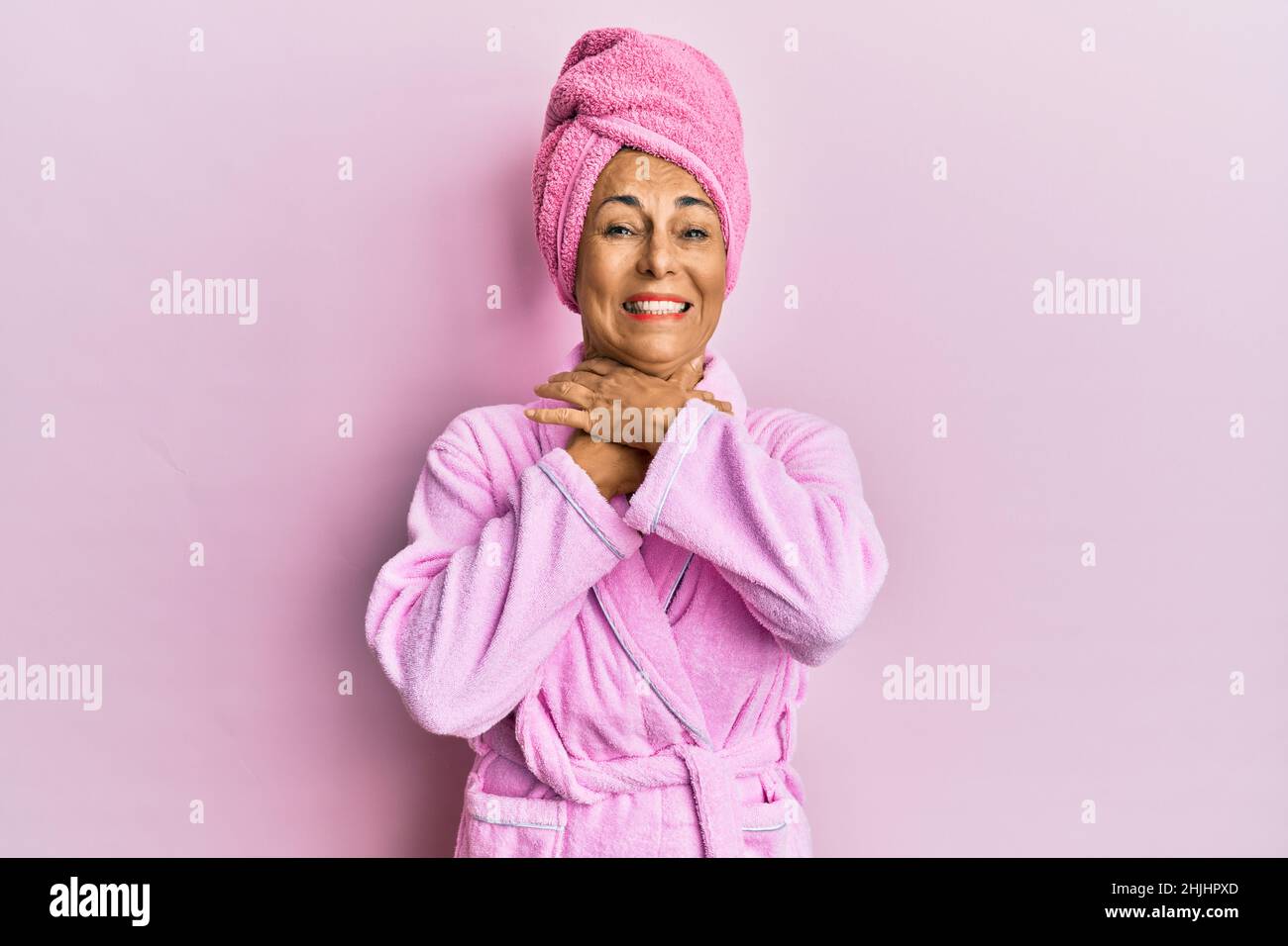 Shower cap old woman hires stock photography and images Alamy