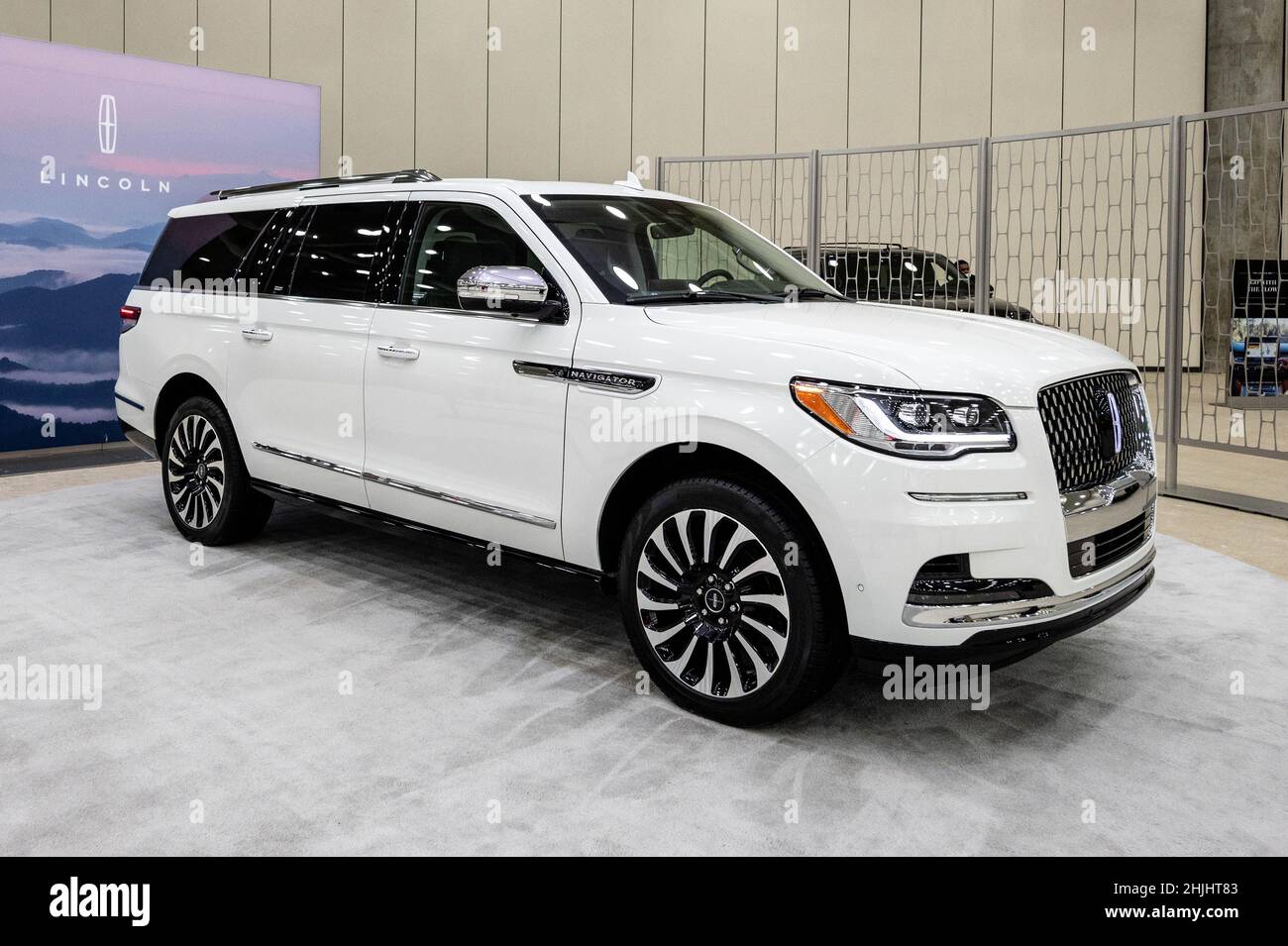 Baltimore, United States. 28th Jan, 2022. A 2022 Lincoln Navigator 4x4