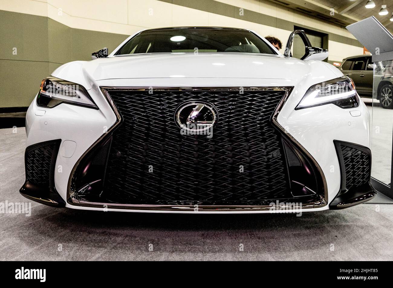 Baltimore, United States. 28th Jan, 2022. A 2022 Lexus LS 500 seen