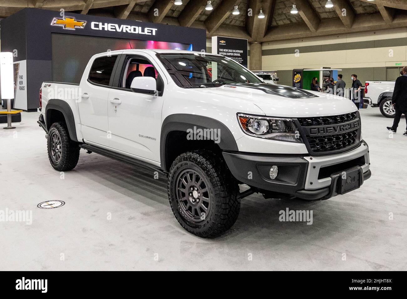 Baltimore, United States. 28th Jan, 2022. A 2022 Chevrolet Colorado ZR2 Bison seen displayed during the 2022 Maryland Auto Show at The Baltimore Convention Center. Credit: SOPA Images Limited/Alamy Live News Stock Photo