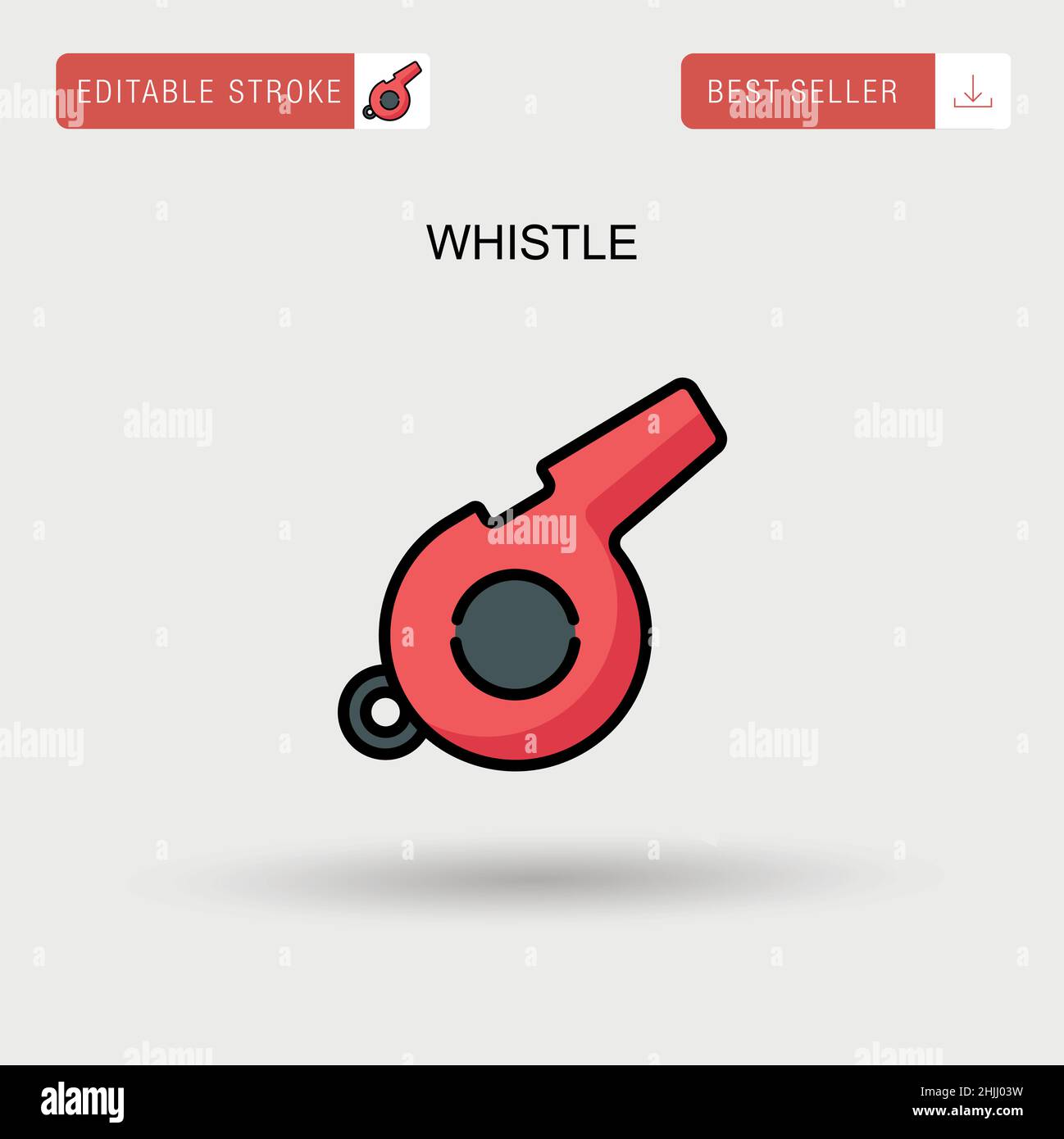 Whistle Simple vector icon Stock Vector Image & Art - Alamy