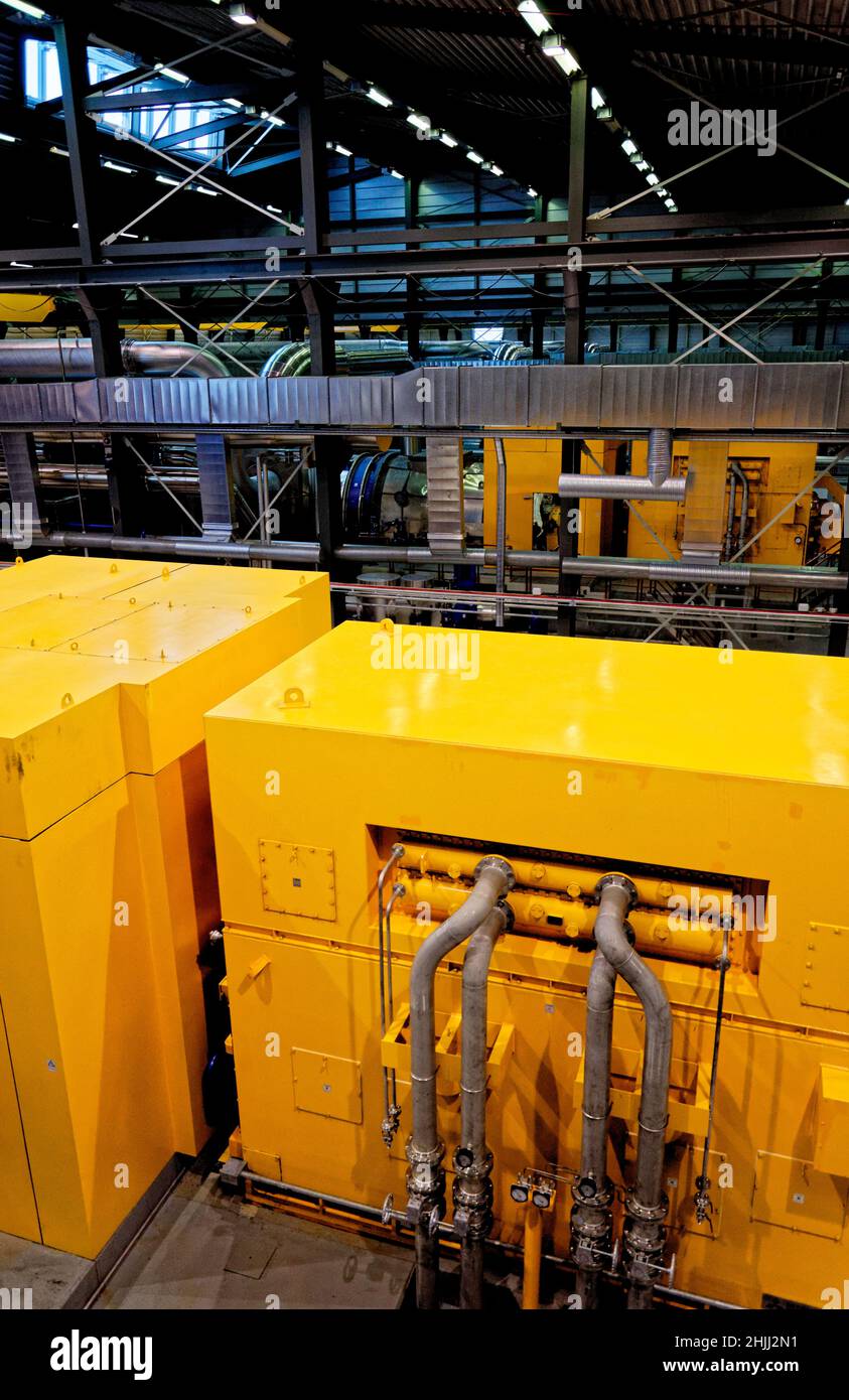 Inside Hellisheidi Geothermal Power Station, on Hengill volcano, is the ...