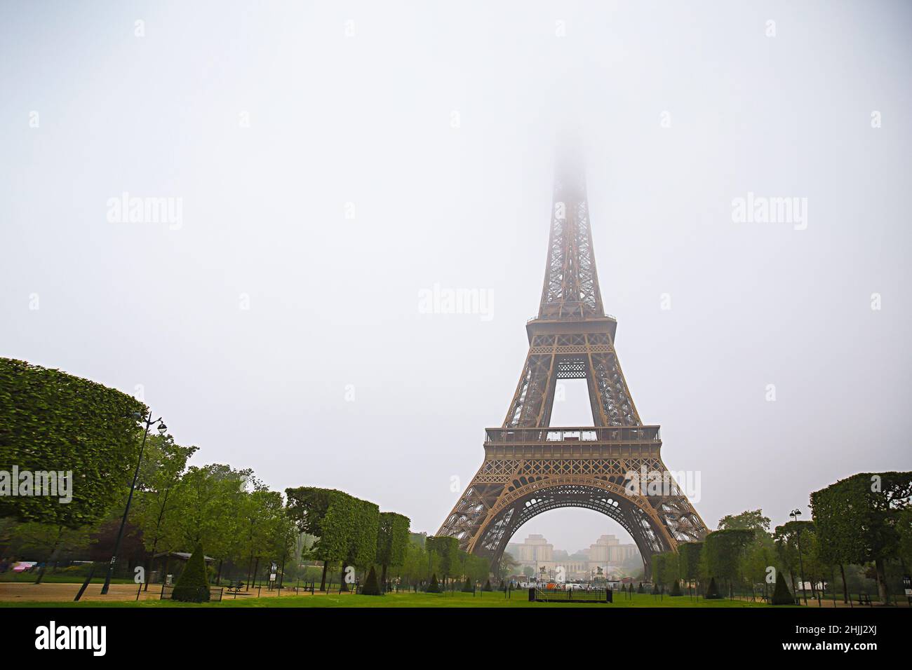Romantic dreams at the Eiffel Tower. Stock Photo