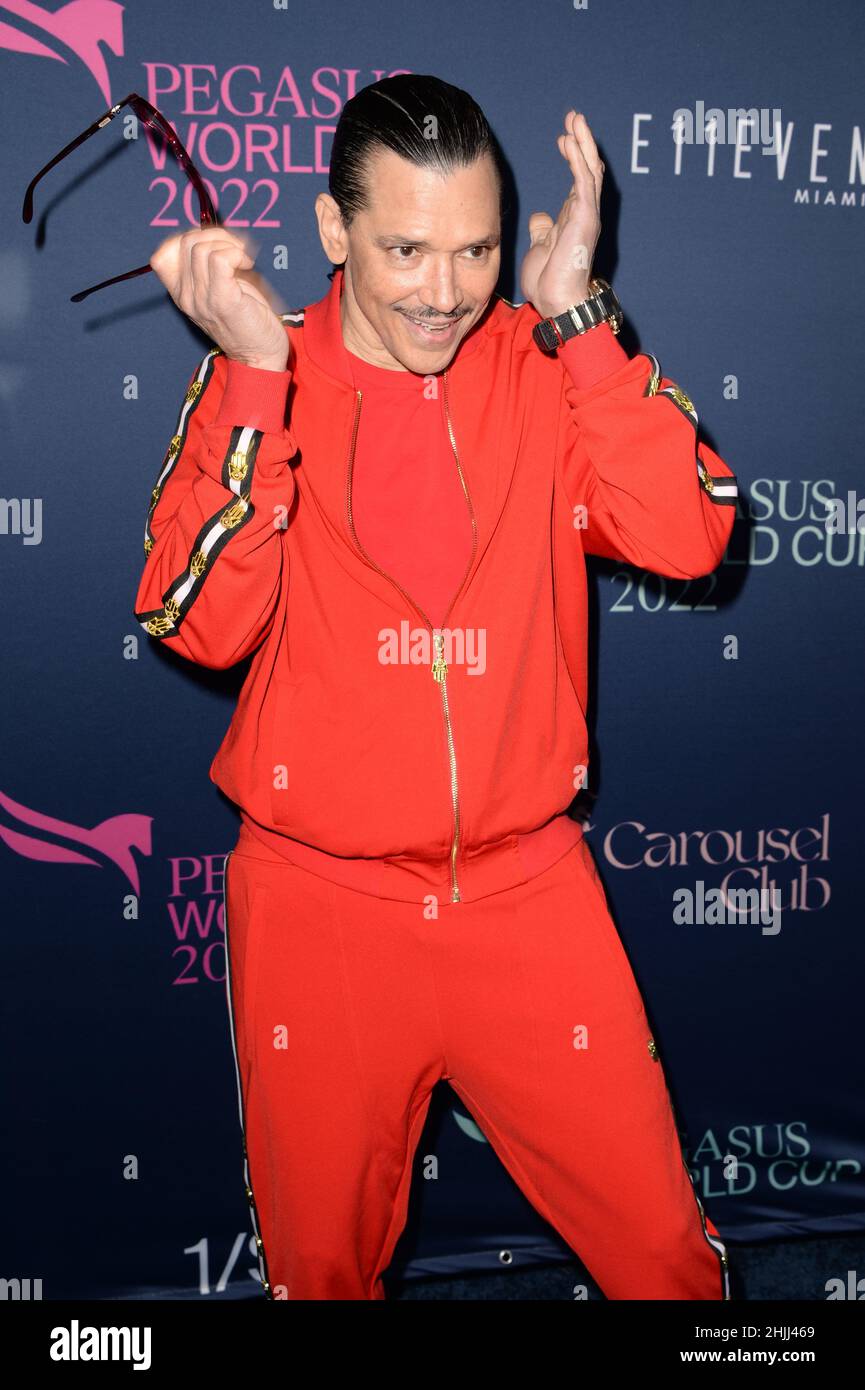 Hallandale FL, USA. 29th Jan, 2022. El DeBarge attends the 2022 Pegasus