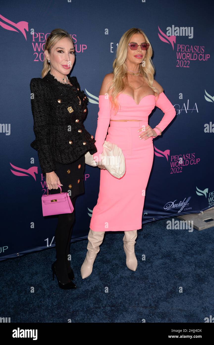 Hallandale FL, USA. 29th Jan, 2022. Marysol Patton and Alexia Echevarria attend the 2022 Pegasus World Cup at Gulfstream Park on January 29, 2022 in Hallandale, Florida. Credit: Mpi04/Media Punch/Alamy Live News Stock Photo