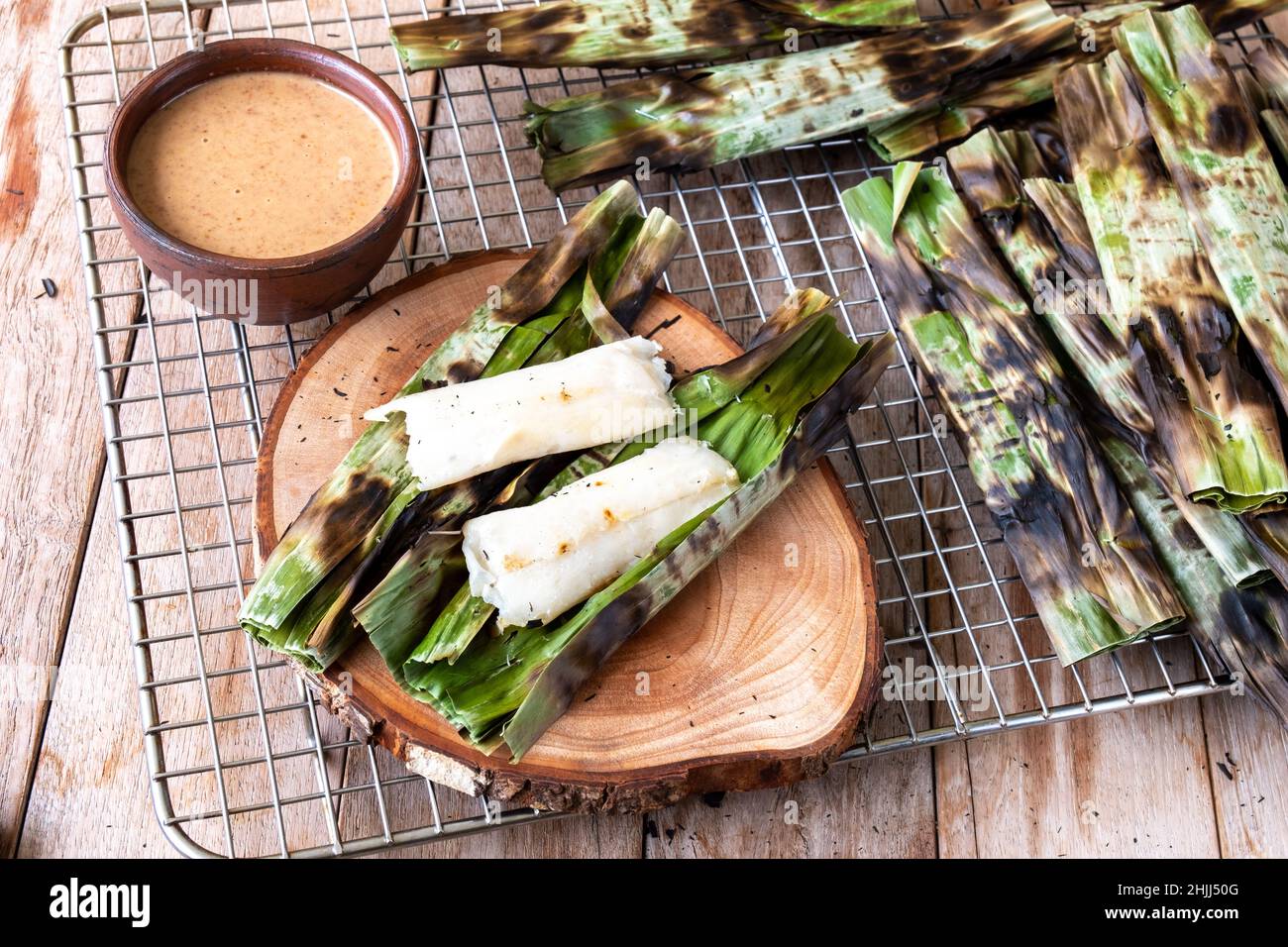 Grilled Fish Cake Made From Ground Mackerel Fish Mixed With Spices