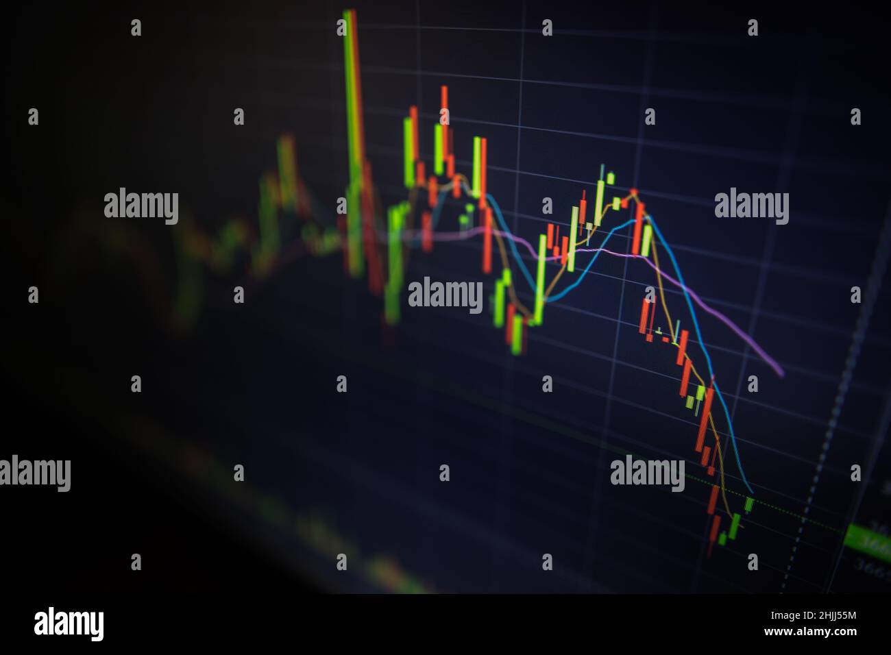 Finance chart showing rising candlestick hi-res stock photography and  images - Alamy