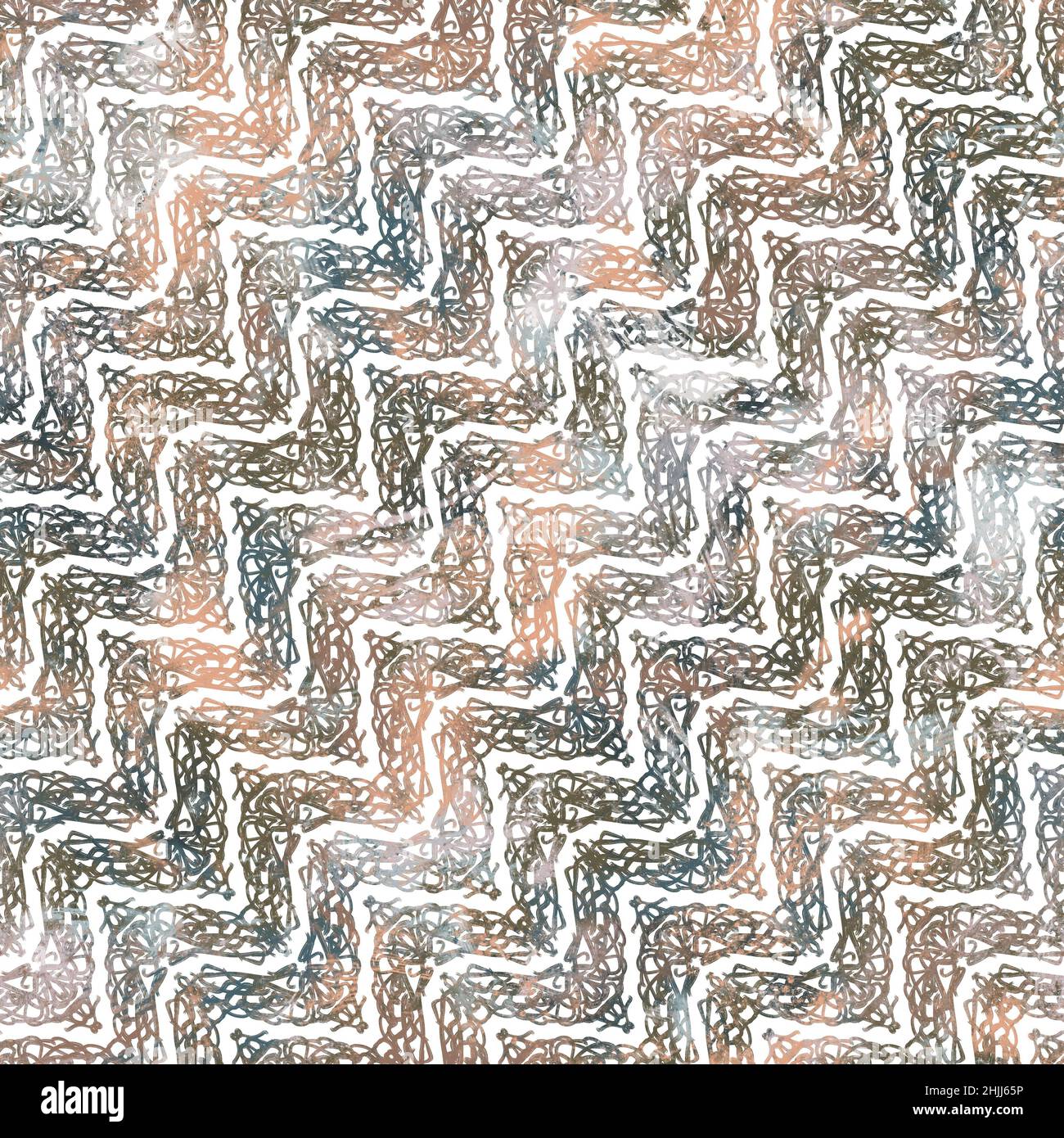Print Repeat High Resolution Seamless neutral tan and white distressed grungy motif surface pattern ...