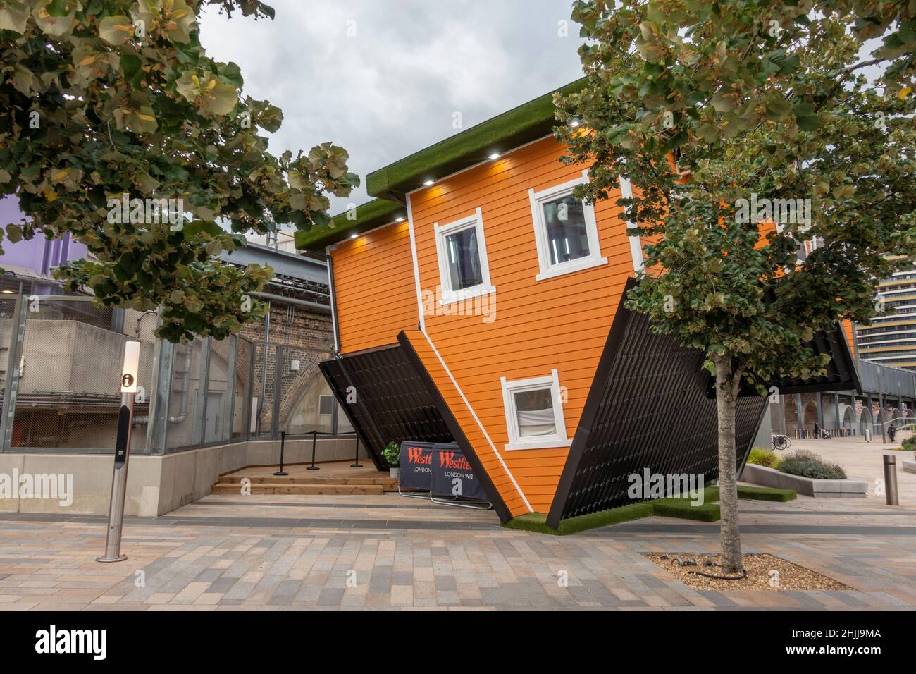 The Upside Down House, Westfield London, Shepherds Bush, London, UK