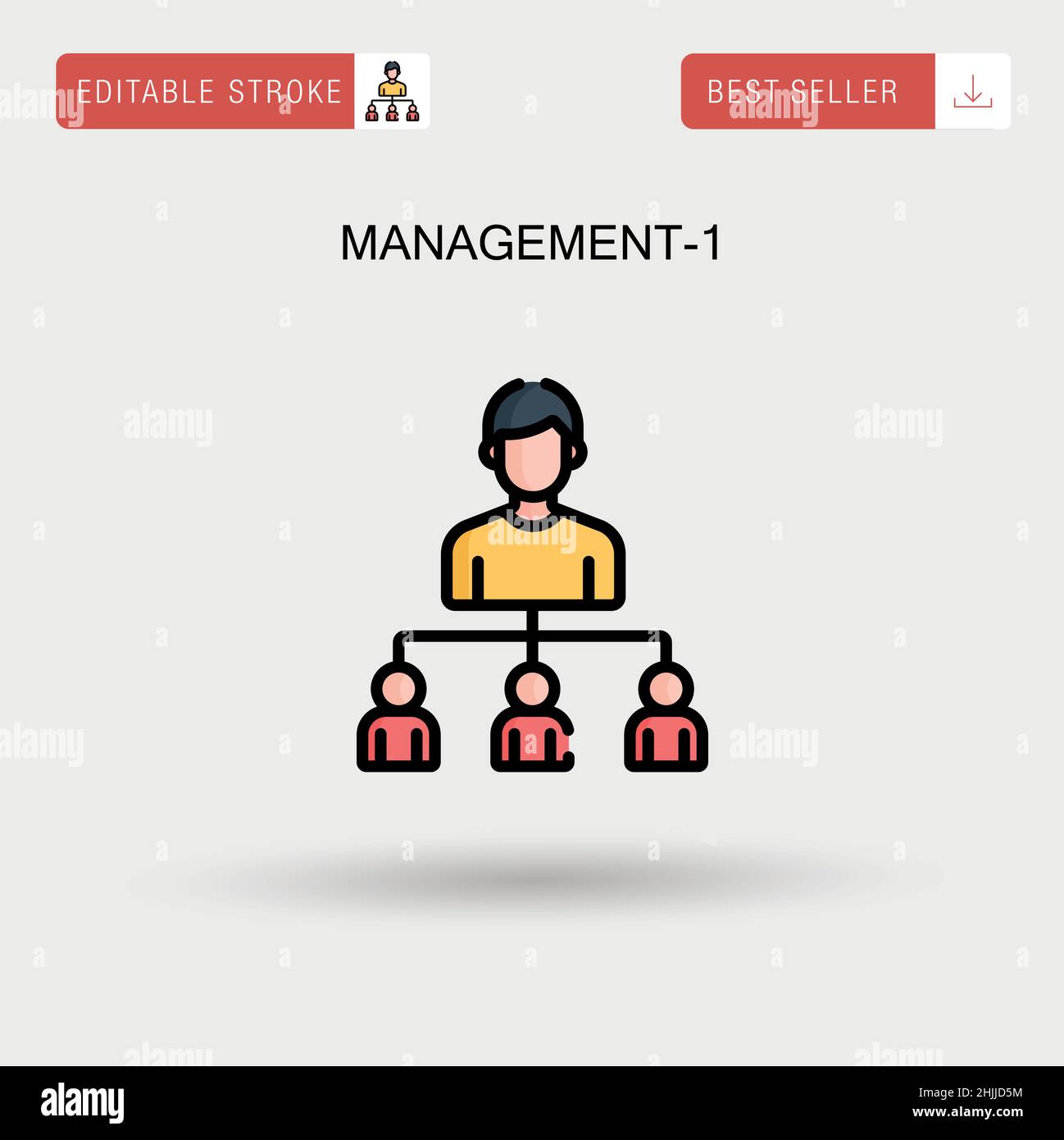 Management-1 Simple vector icon Stock Vector Image & Art - Alamy
