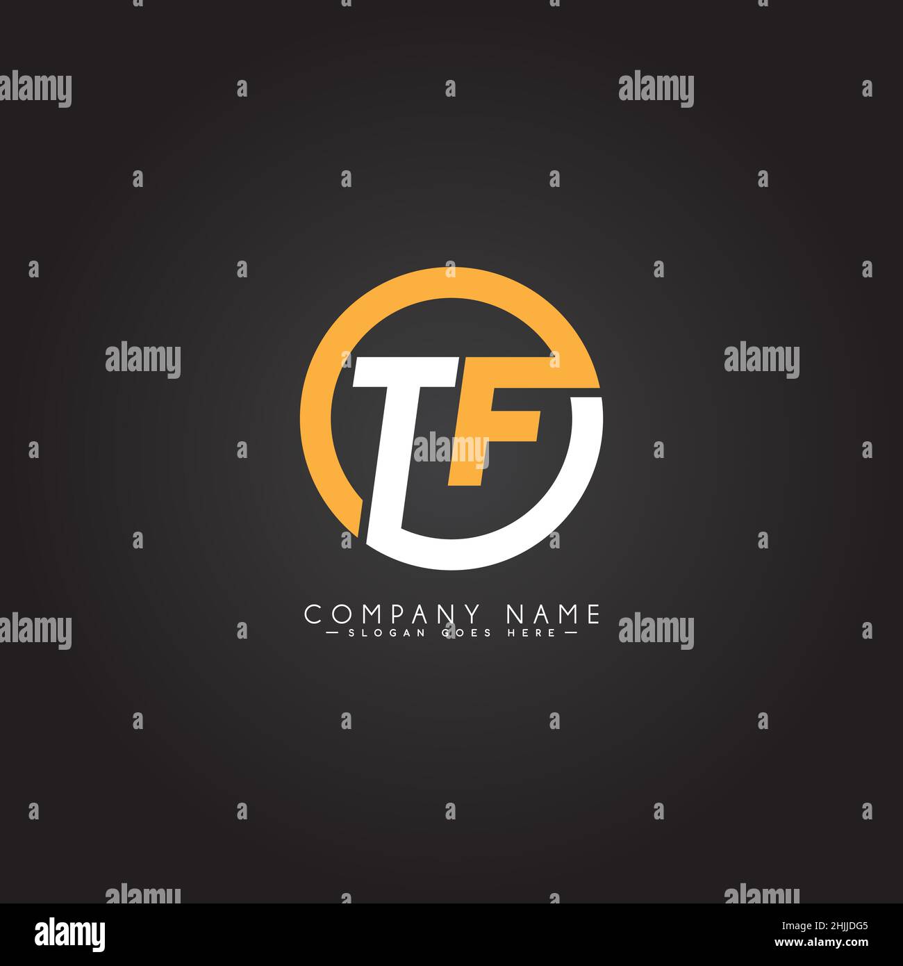 Simple Business Logo for Initial Letter TF - Alphabet Logo - Monogram ...