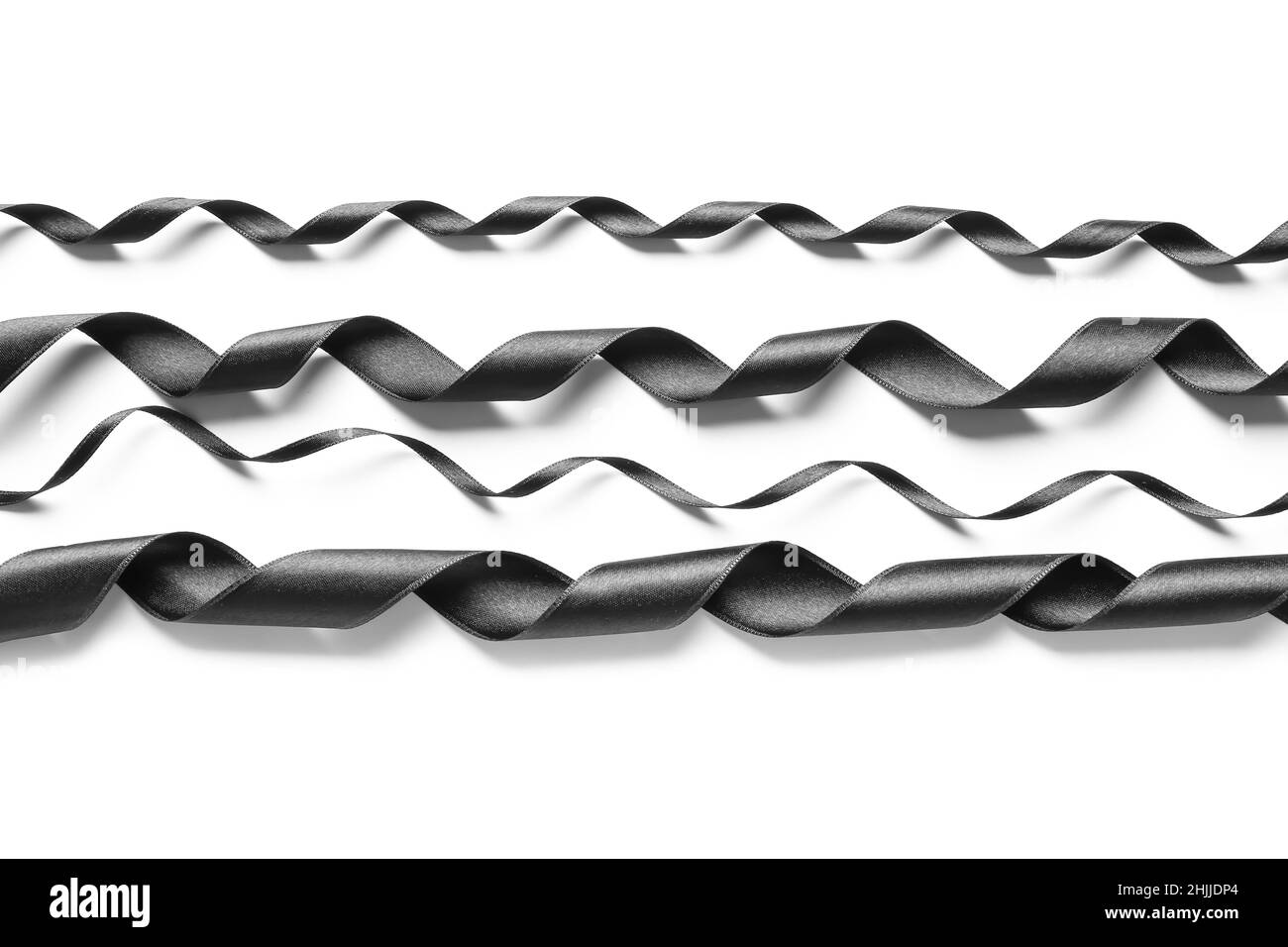 Many ribbons Black and White Stock Photos & Images - Alamy