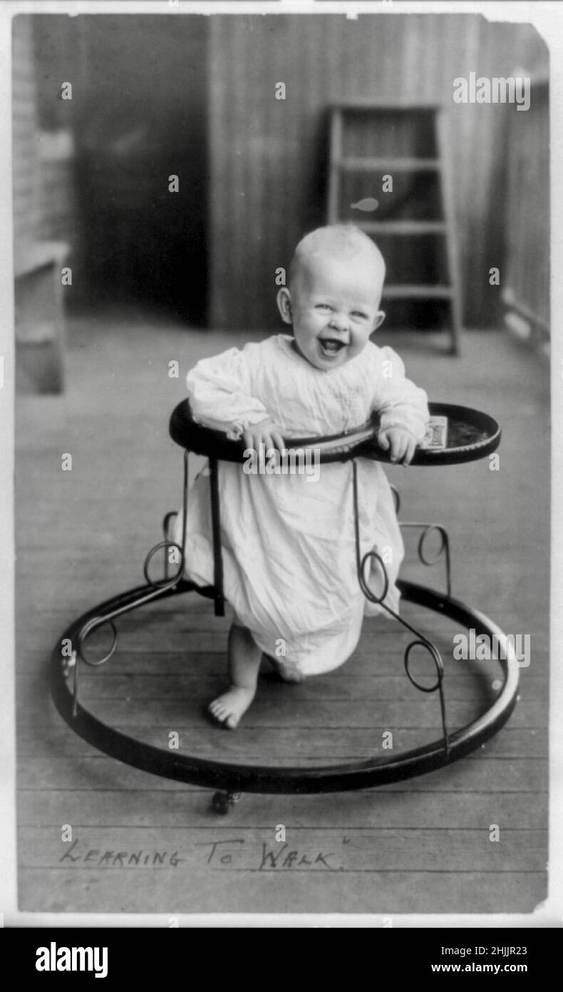 Learning to Walk Stock Photo