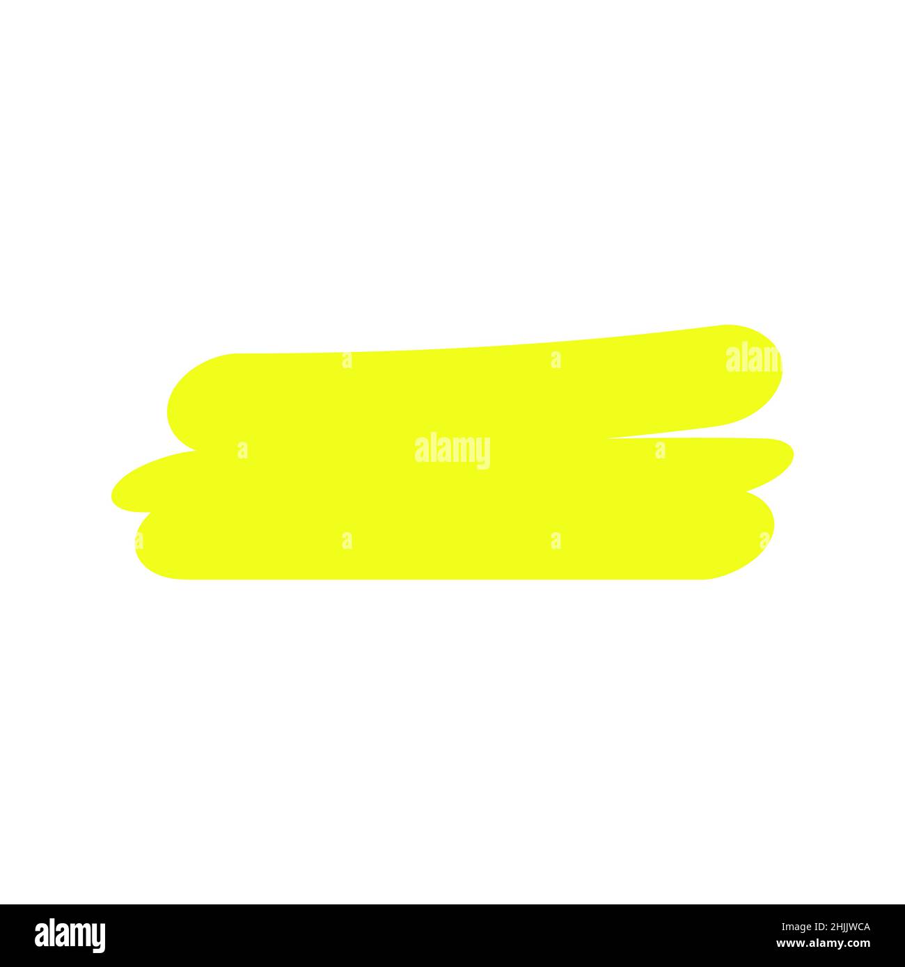 Highlight marker icon, brush element ink symbol, stroke hand made note ...