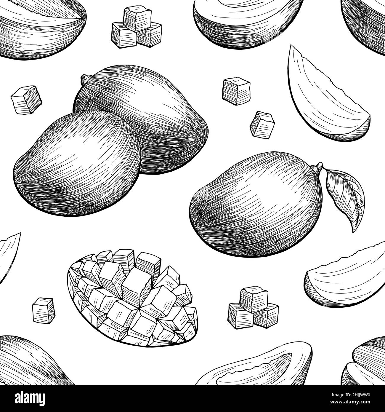 Mango with leaf Black and White Stock Photos & Images Alamy