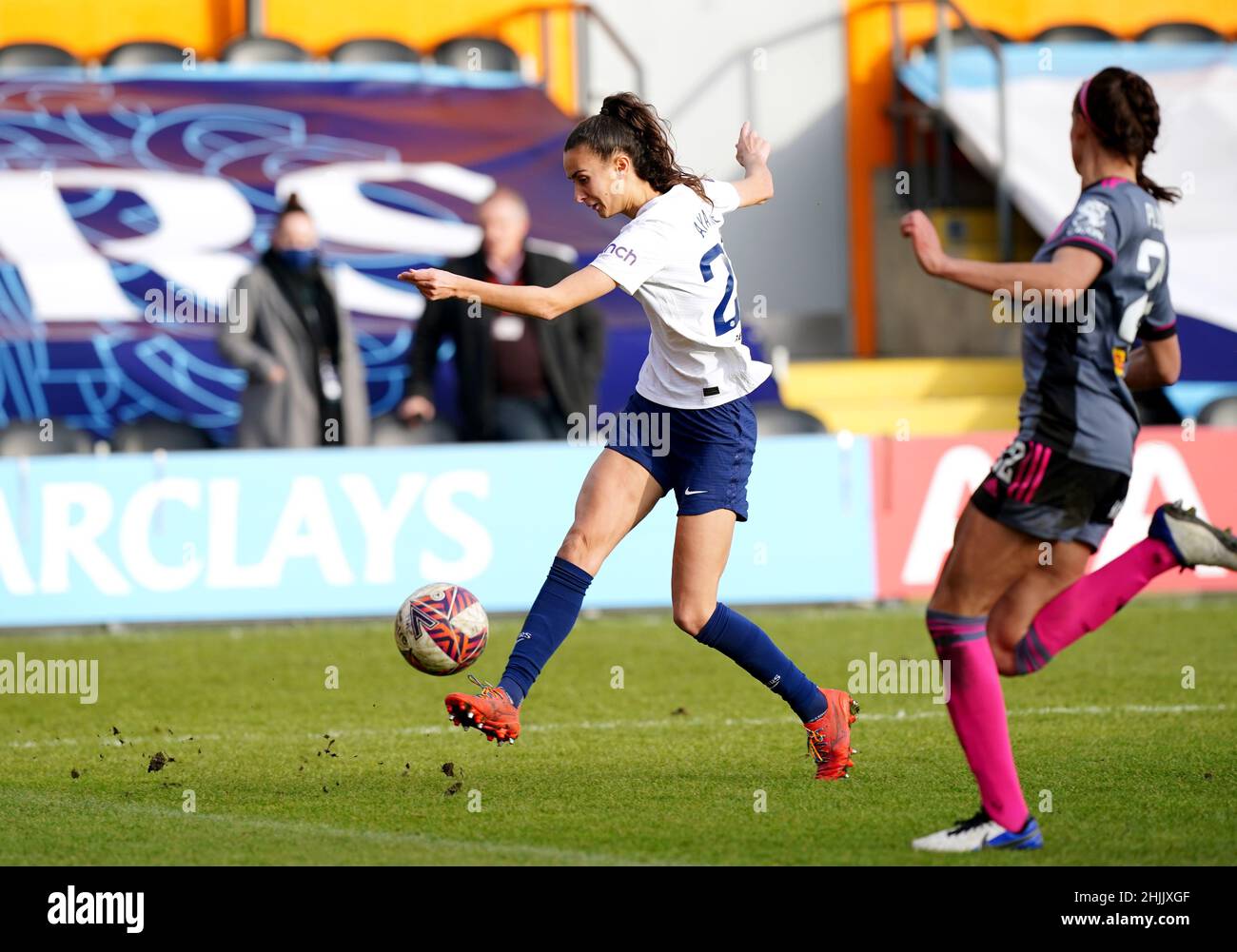 Tottenham Hotspur's Rosella Ayane attempts a shot on goal during the Vitality Women's FA Cup fourth round match at The Hive, London. Picture date: Sunday January 30, 2022. Stock Photo
