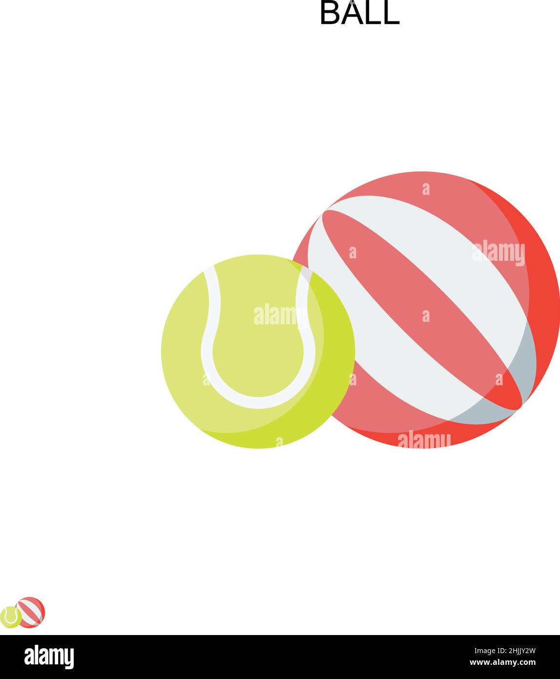 Ball Simple vector icon. Illustration symbol design template for web ...