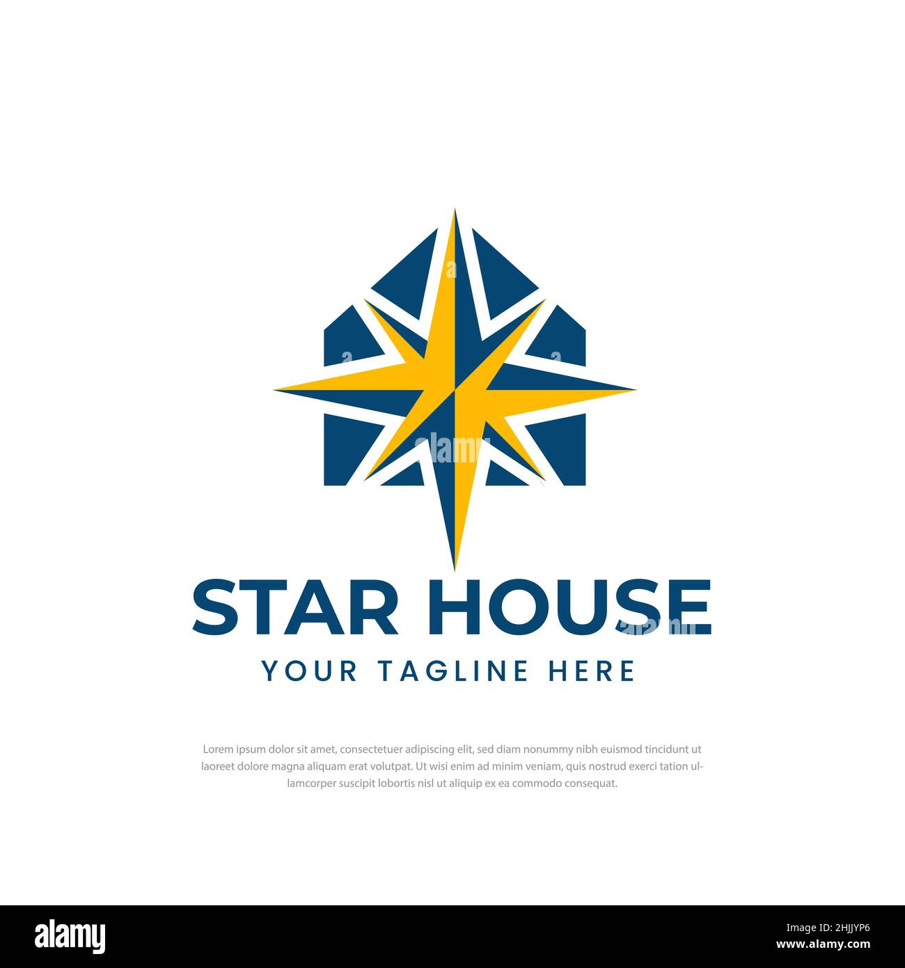 Star logo design and symbols,Home icon design template Stock Vector