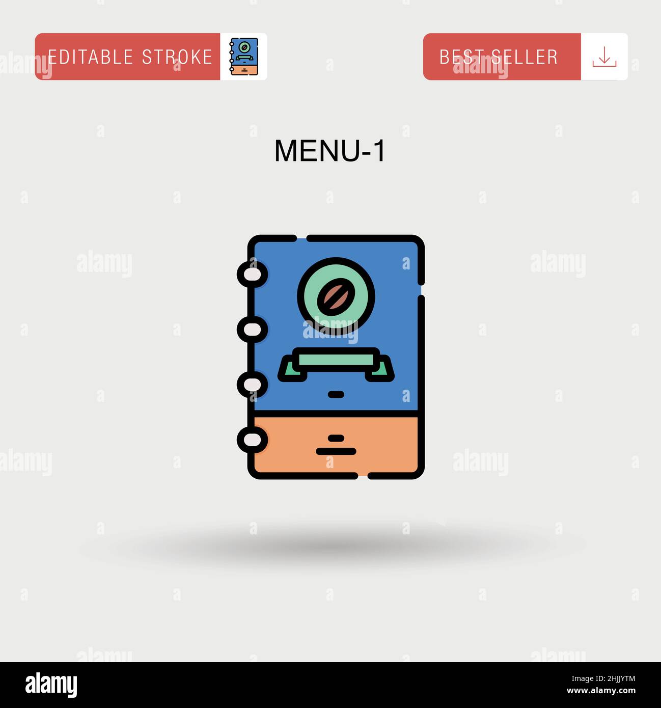 Menu-1 Simple vector icon Stock Vector Image & Art - Alamy