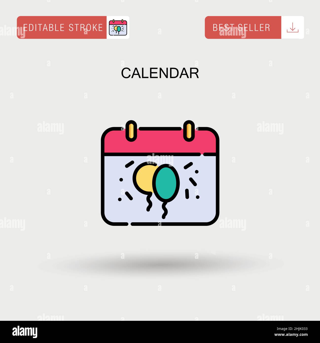Calendar Simple vector icon Stock Vector Image & Art - Alamy