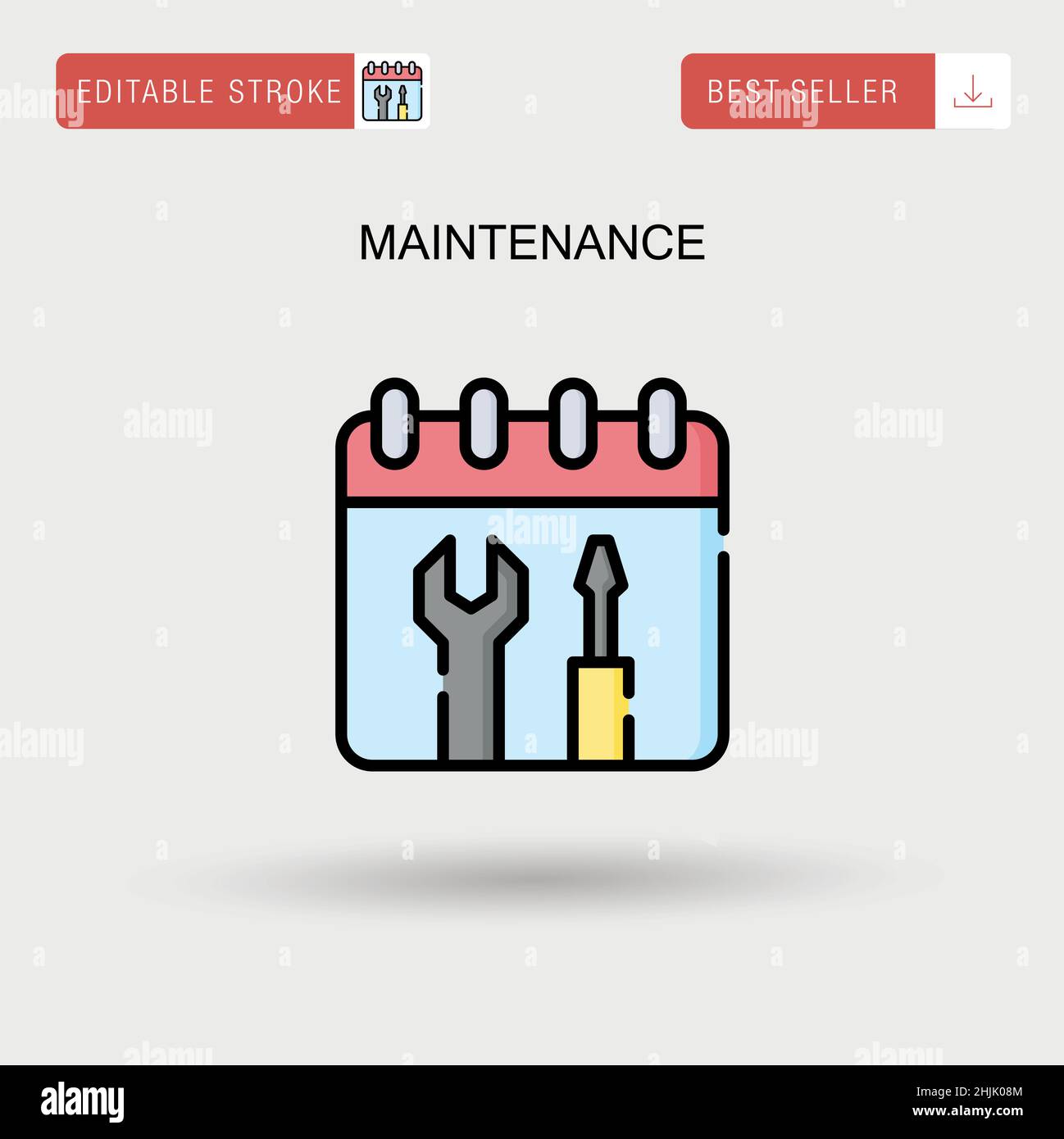 Maintenance Simple vector icon Stock Vector Image & Art - Alamy