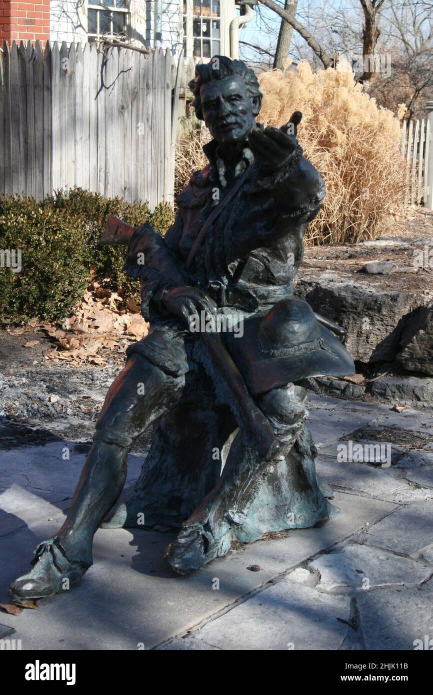 Lewis and Clark statues in St. Charles, Missouri, USA Stock Photo Alamy