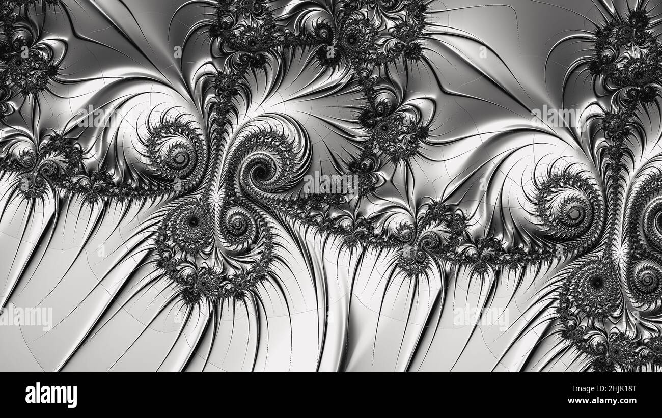 Fractal Pattern Railing Abstract Computer generated Fractal design. A fractal is a never-ending ...