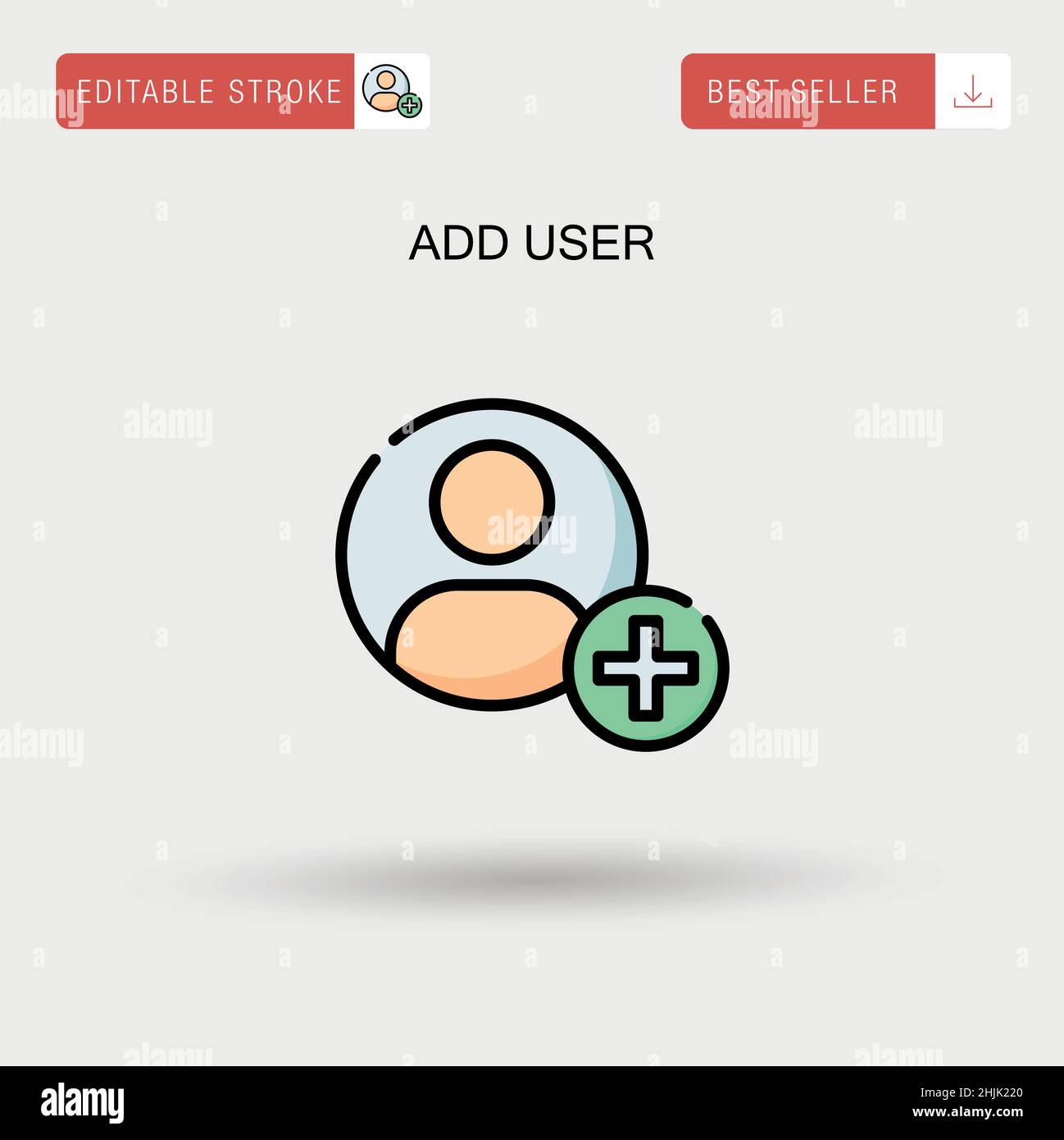 Add new user simple Stock Vector Images Alamy