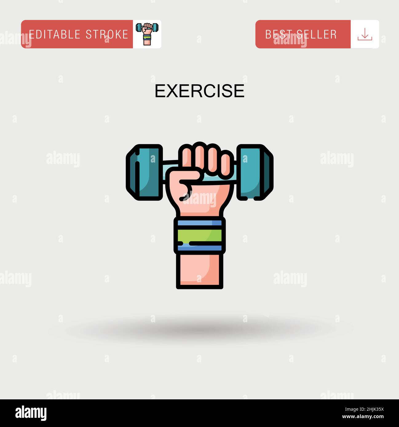 Exercise Simple vector icon Stock Vector Image & Art - Alamy