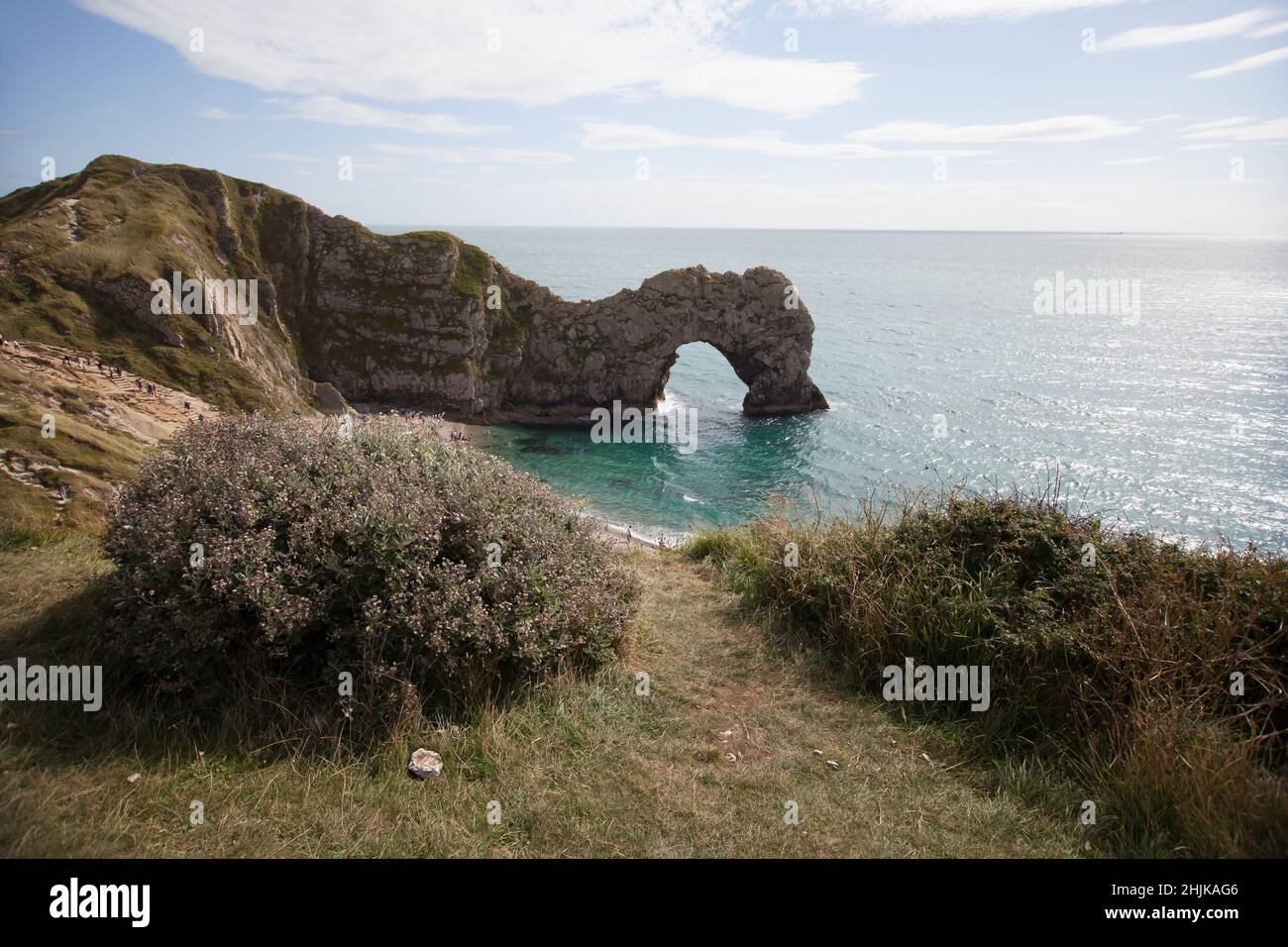 Durdle Door Beach in Dorset in the UK Stock Photo Alamy