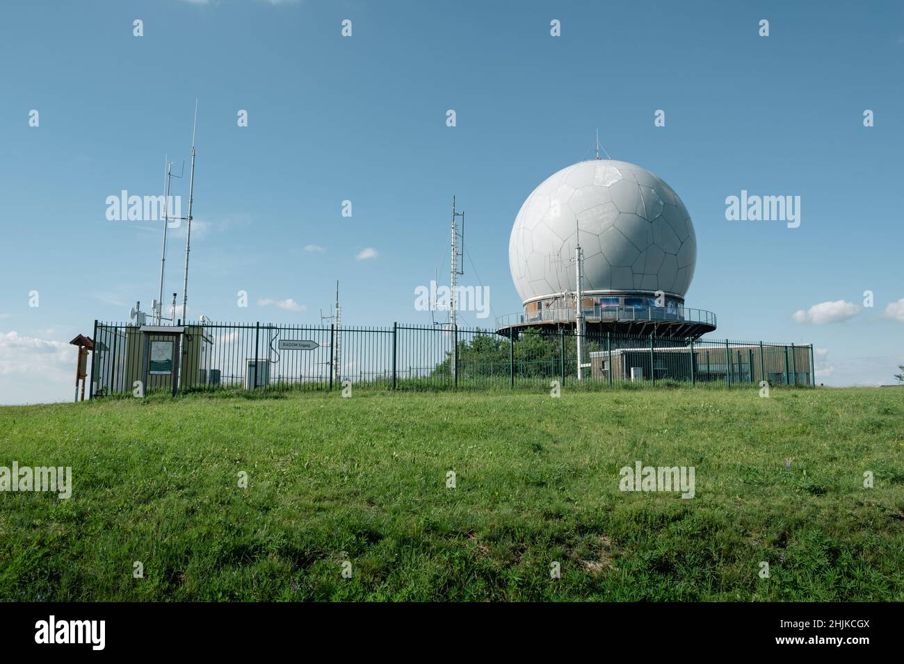 The Radom on the hill Wasserkuppe is a interesting and unusual building