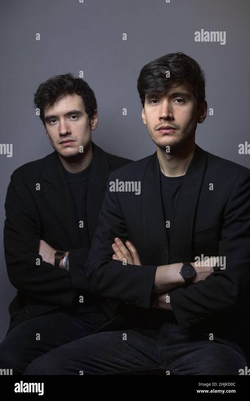 Zoran and Ludovic Boukherma attending a portrait session as part of the